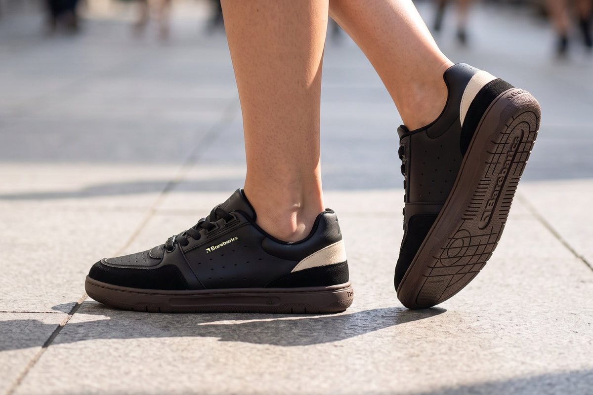 Barefoot Sneakers Barebarics Wave 2.0 - Black & Dark Brown