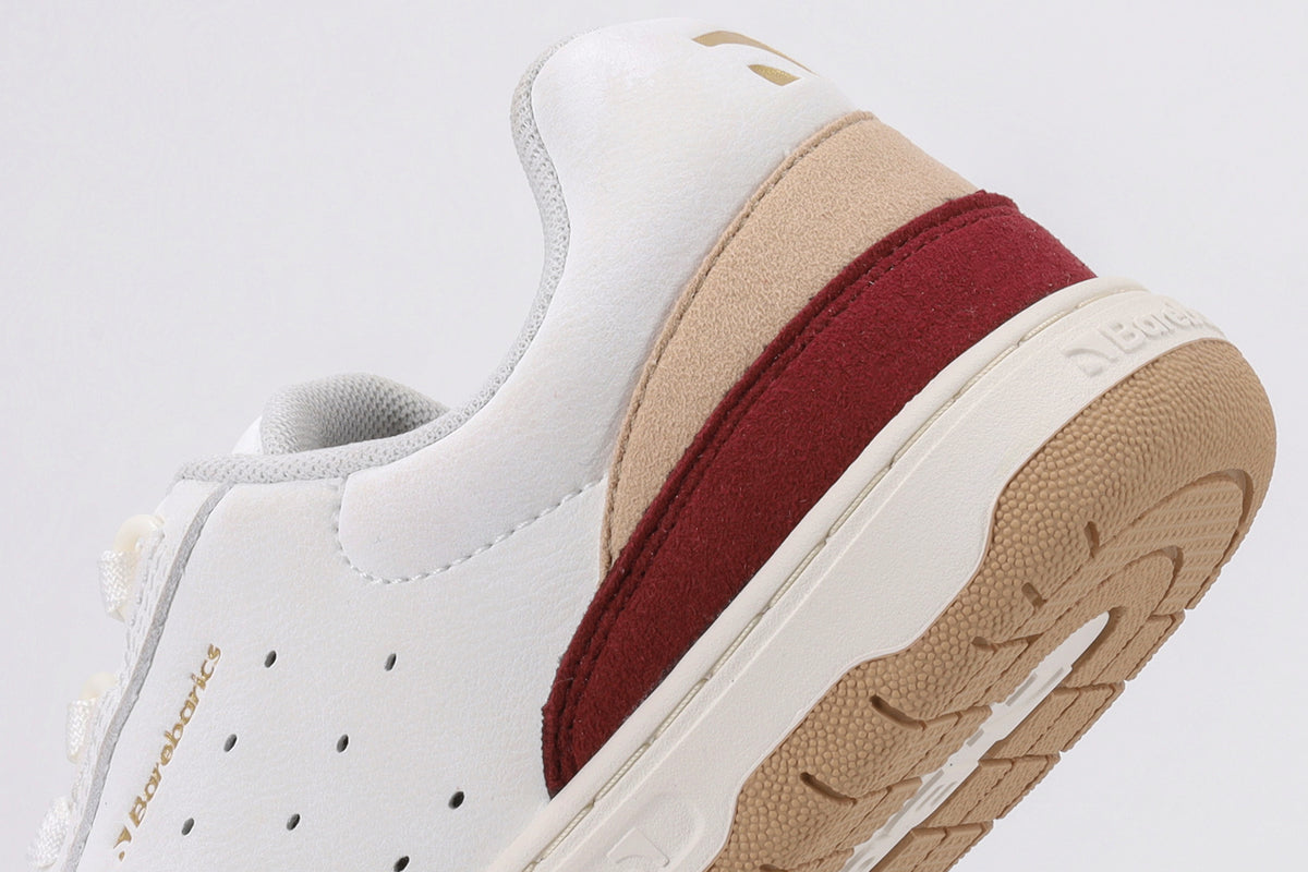 Barefoot Sneakers Barebarics Wave 2.0 - White & Burgundy