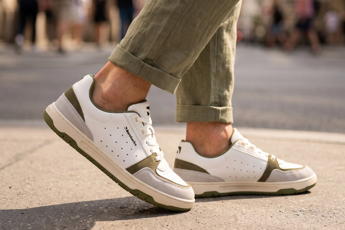 Barefoot Sneakers Barebarics Wave 2.0 - White & Green