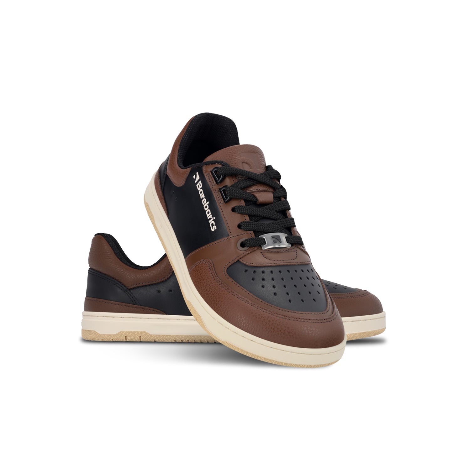 Baskets pieds nus Barebarics Wave - Noir et marron foncé
