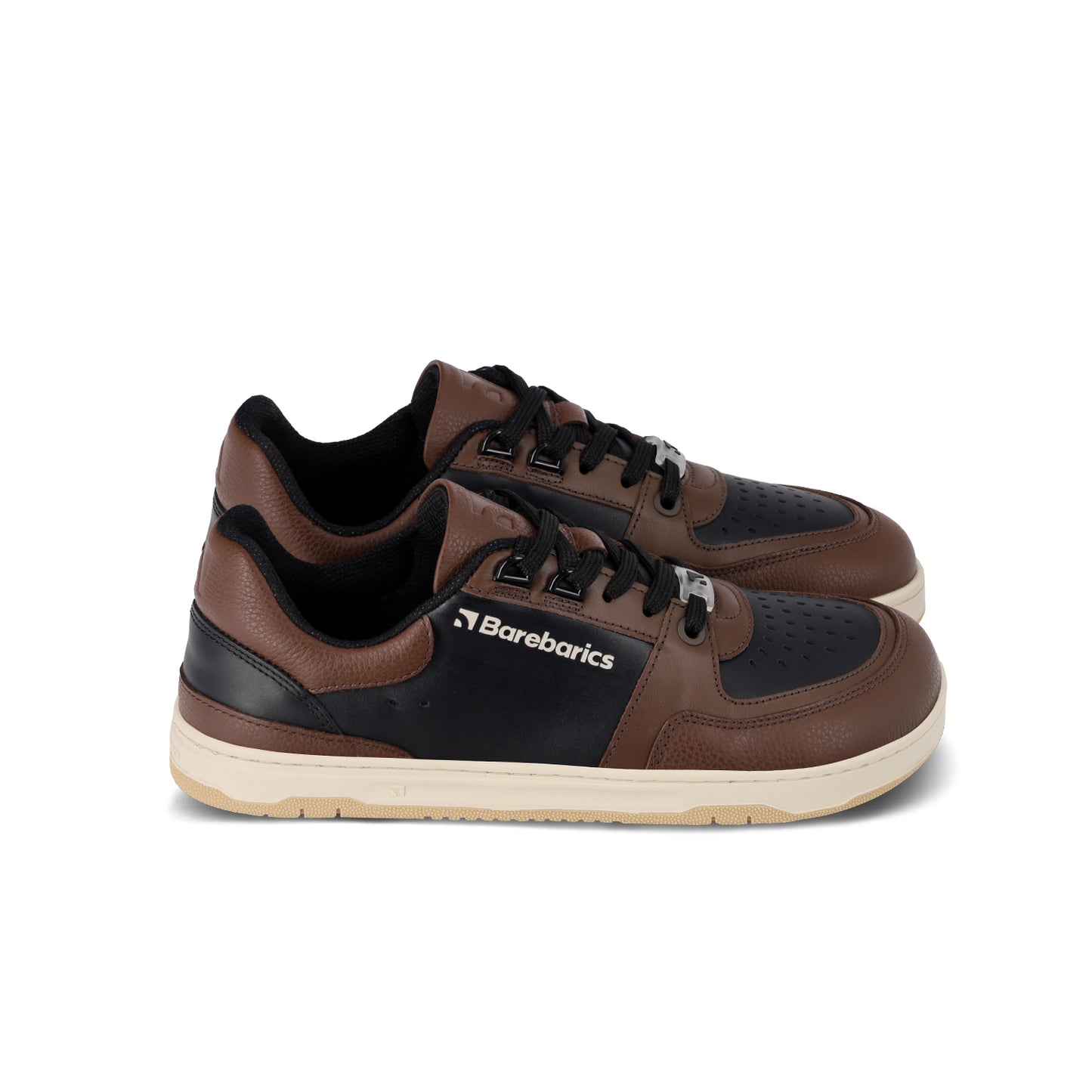 Baskets pieds nus Barebarics Wave - Noir et marron foncé