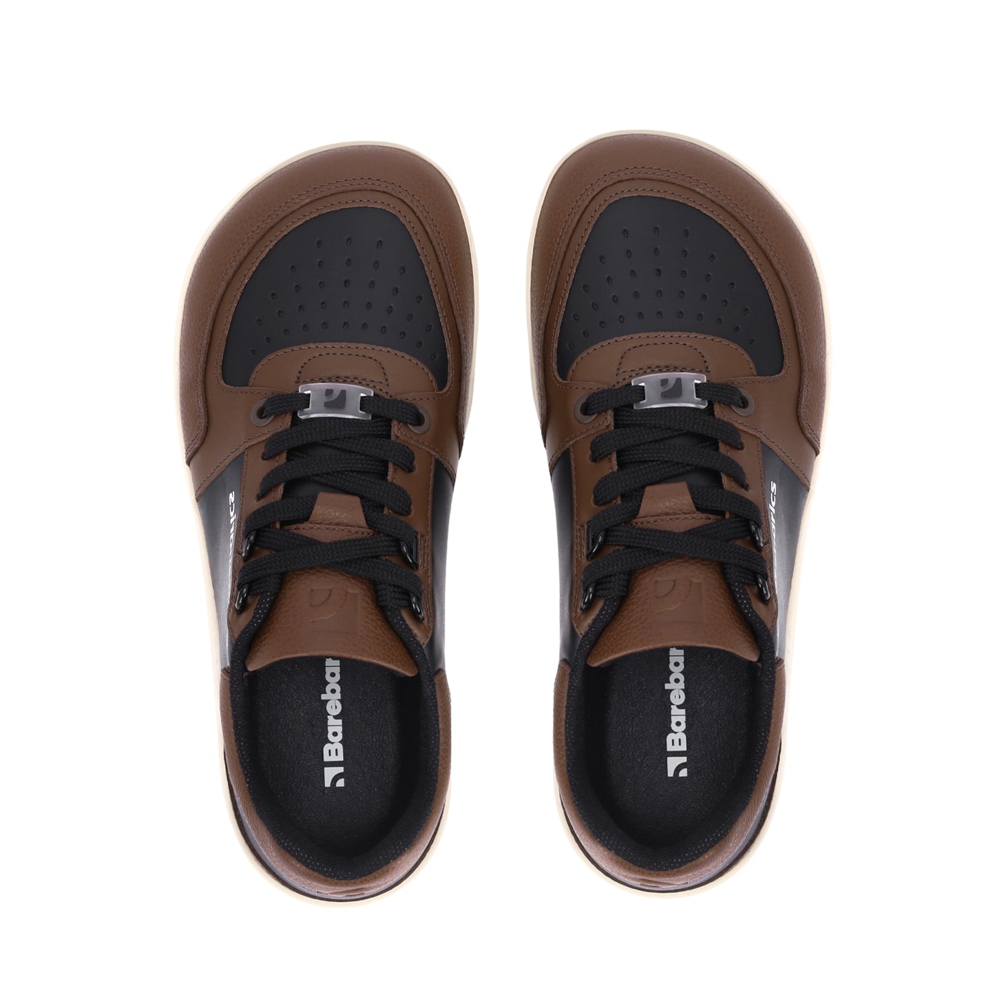 Baskets pieds nus Barebarics Wave - Noir et marron foncé