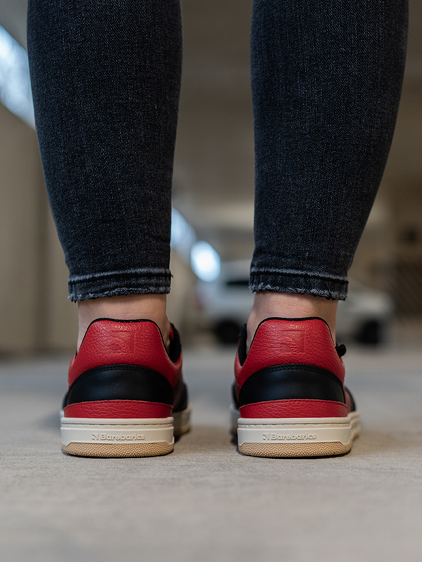Barefoot Sneakers Barebarics Wave - Black & Red