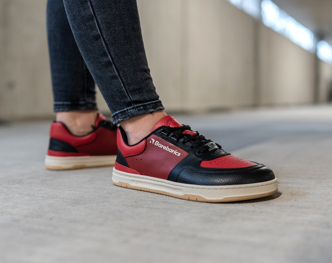 Barefoot Sneakers Barebarics Wave - Black & Red