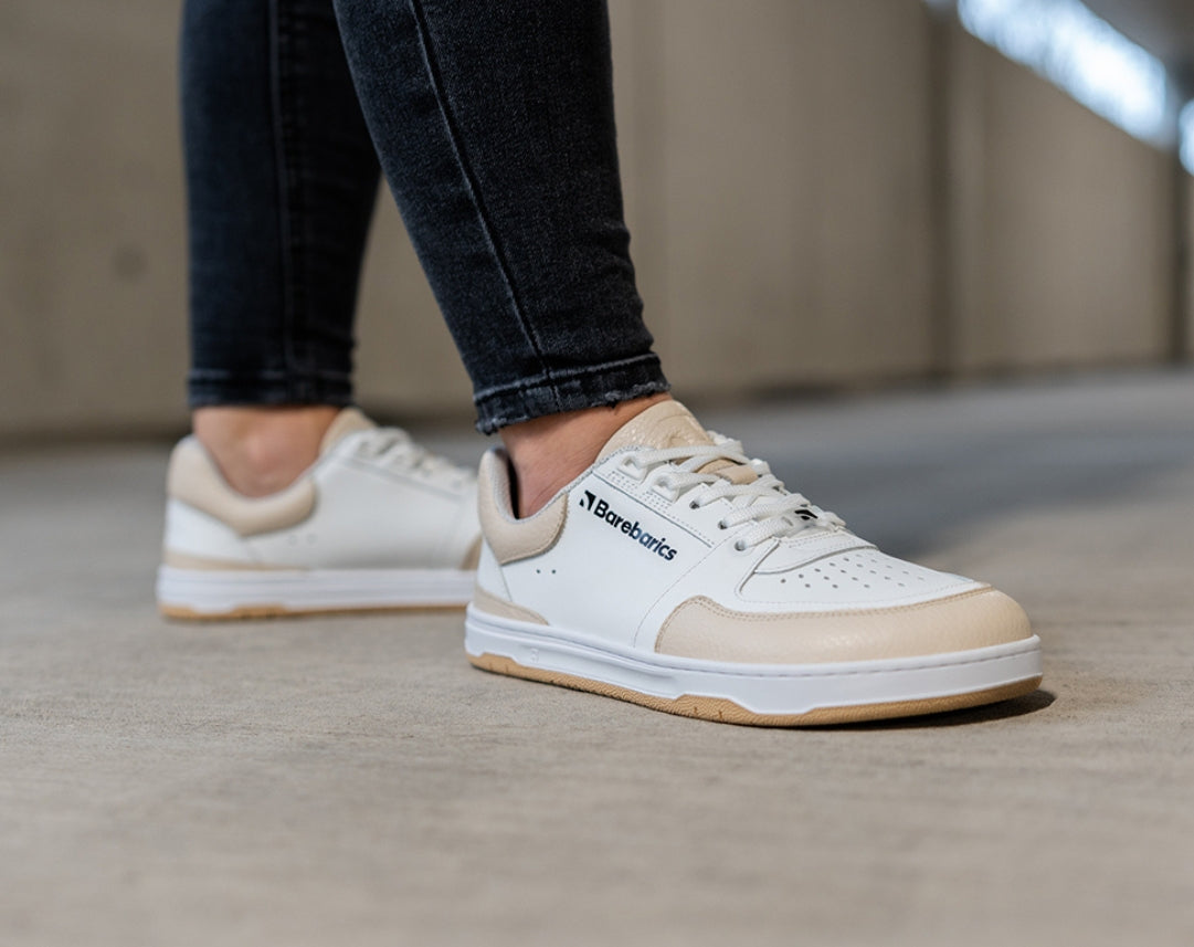 Barefoot Sneakers Barebarics Wave - White & Beige