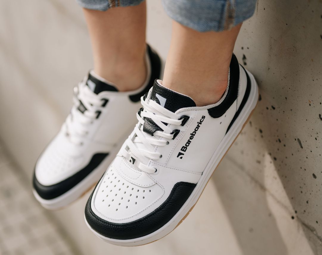 Barefoot Sneakers Barebarics Wave - White & Black (Sale)