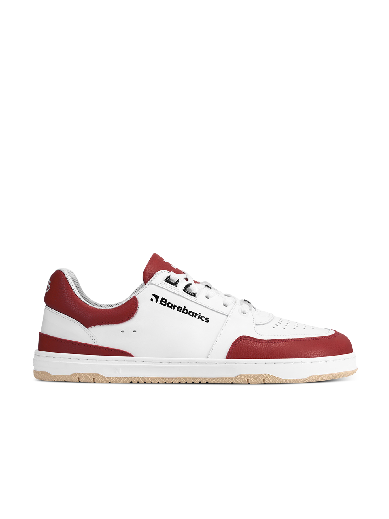 Barefoot Sneakers Barebarics Wave - White & Crimson Red