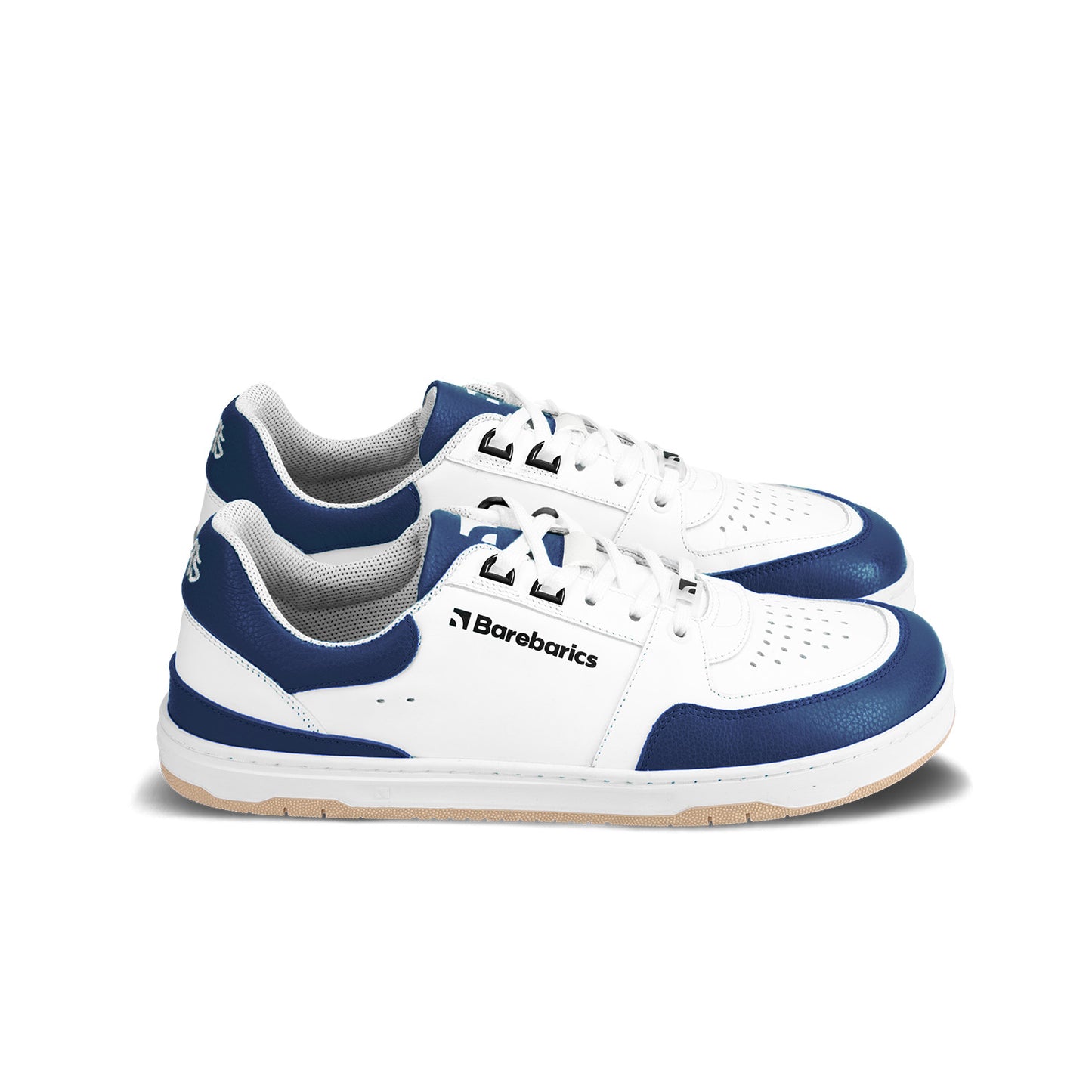 Baskets pieds nus Barebarics Wave - Blanc et bleu foncé