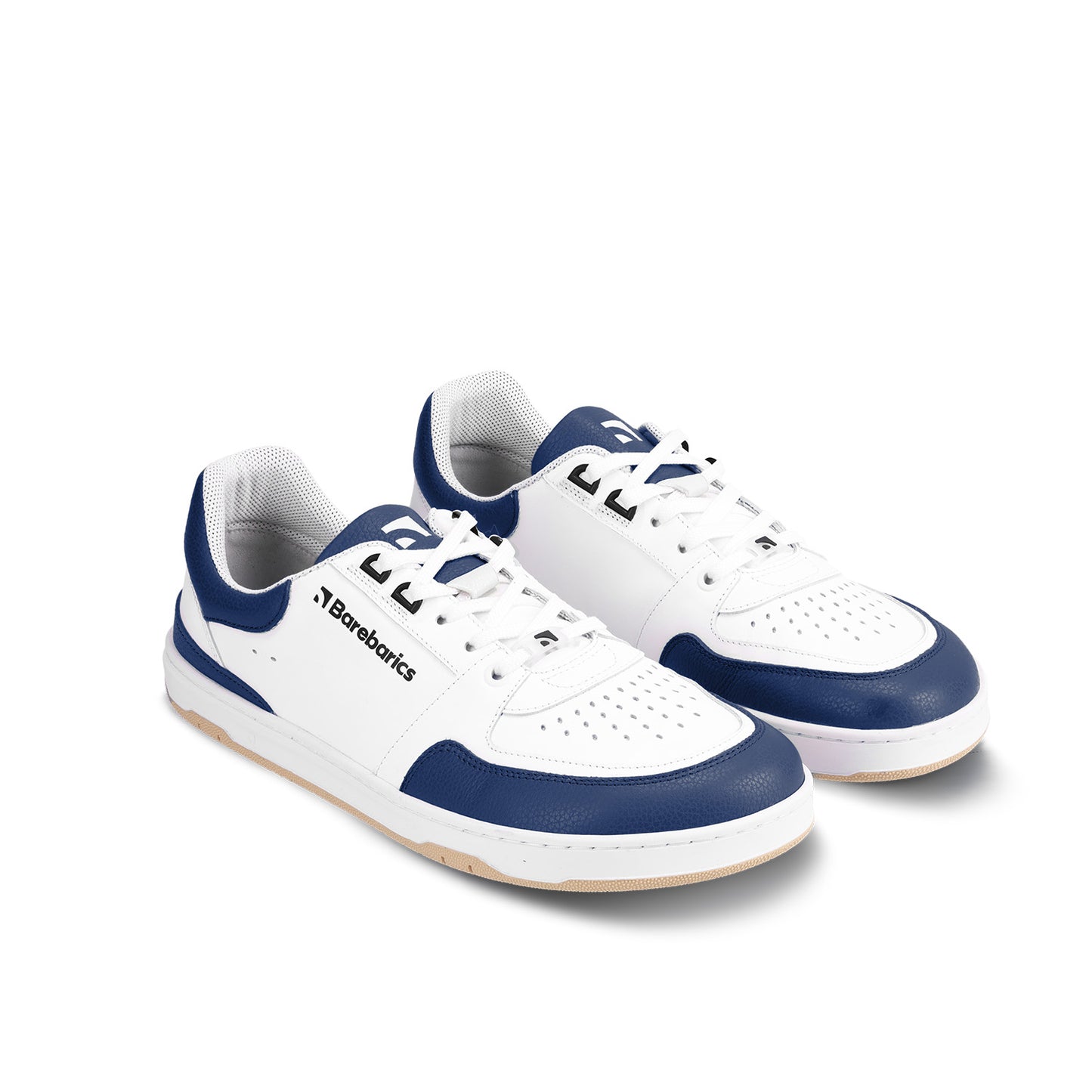 Baskets pieds nus Barebarics Wave - Blanc et bleu foncé