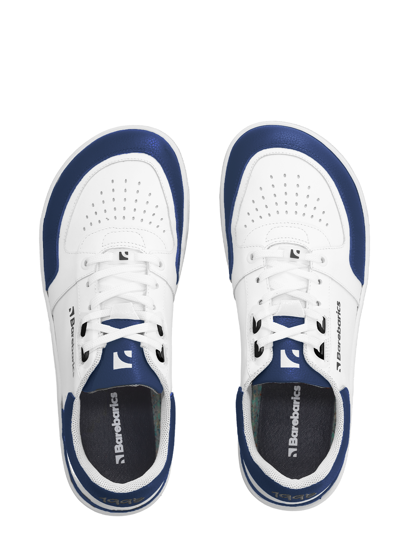 Barefoot Sneakers Barebarics Wave - White & Dark Blue