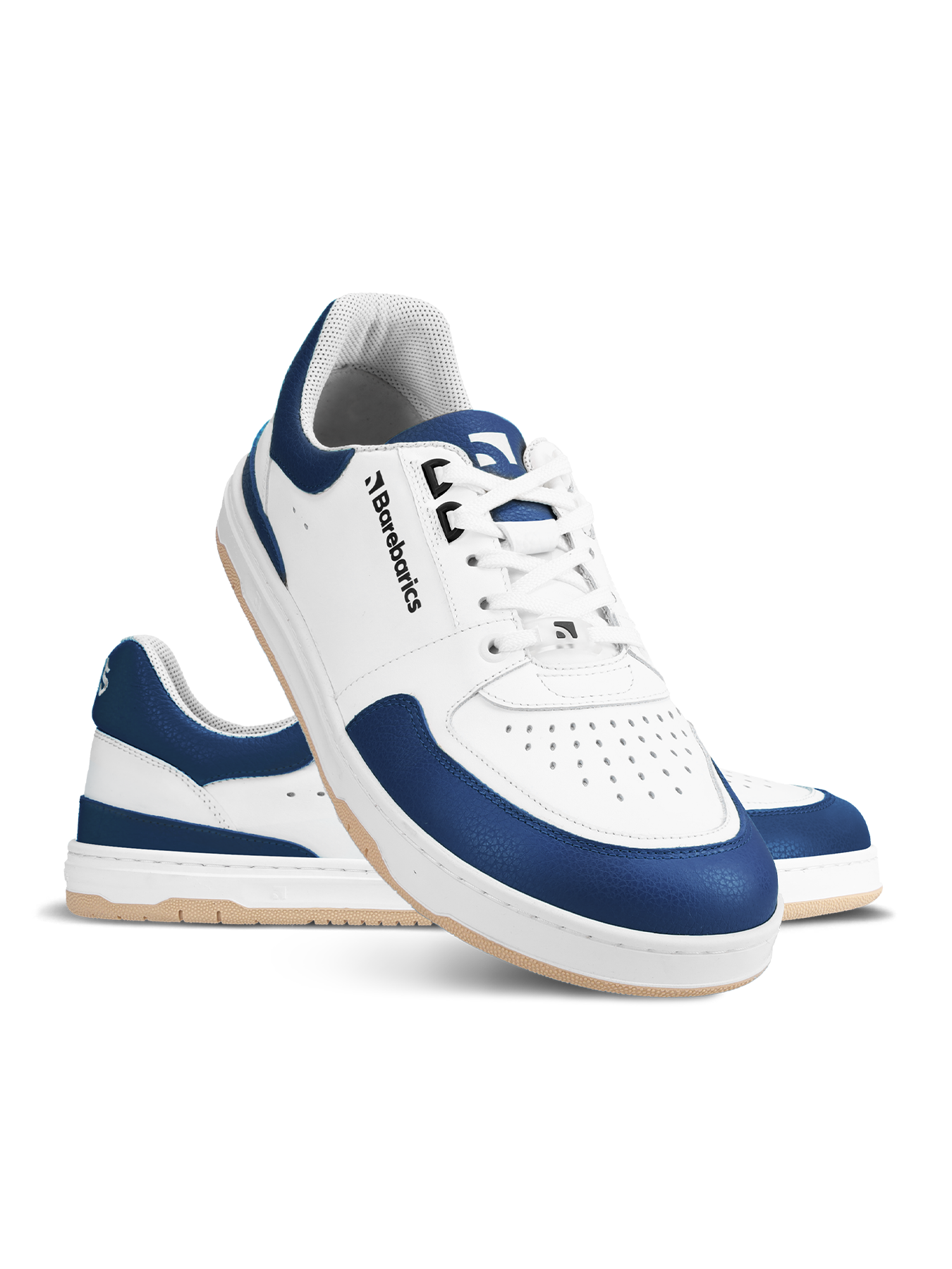 Barefoot Sneakers Barebarics Wave - White & Dark Blue