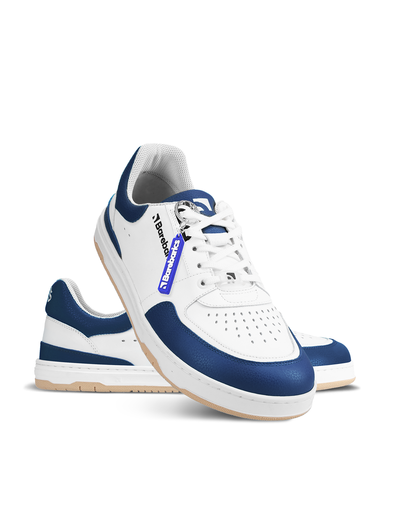 Barefoot Sneakers Barebarics Wave - White & Dark Blue