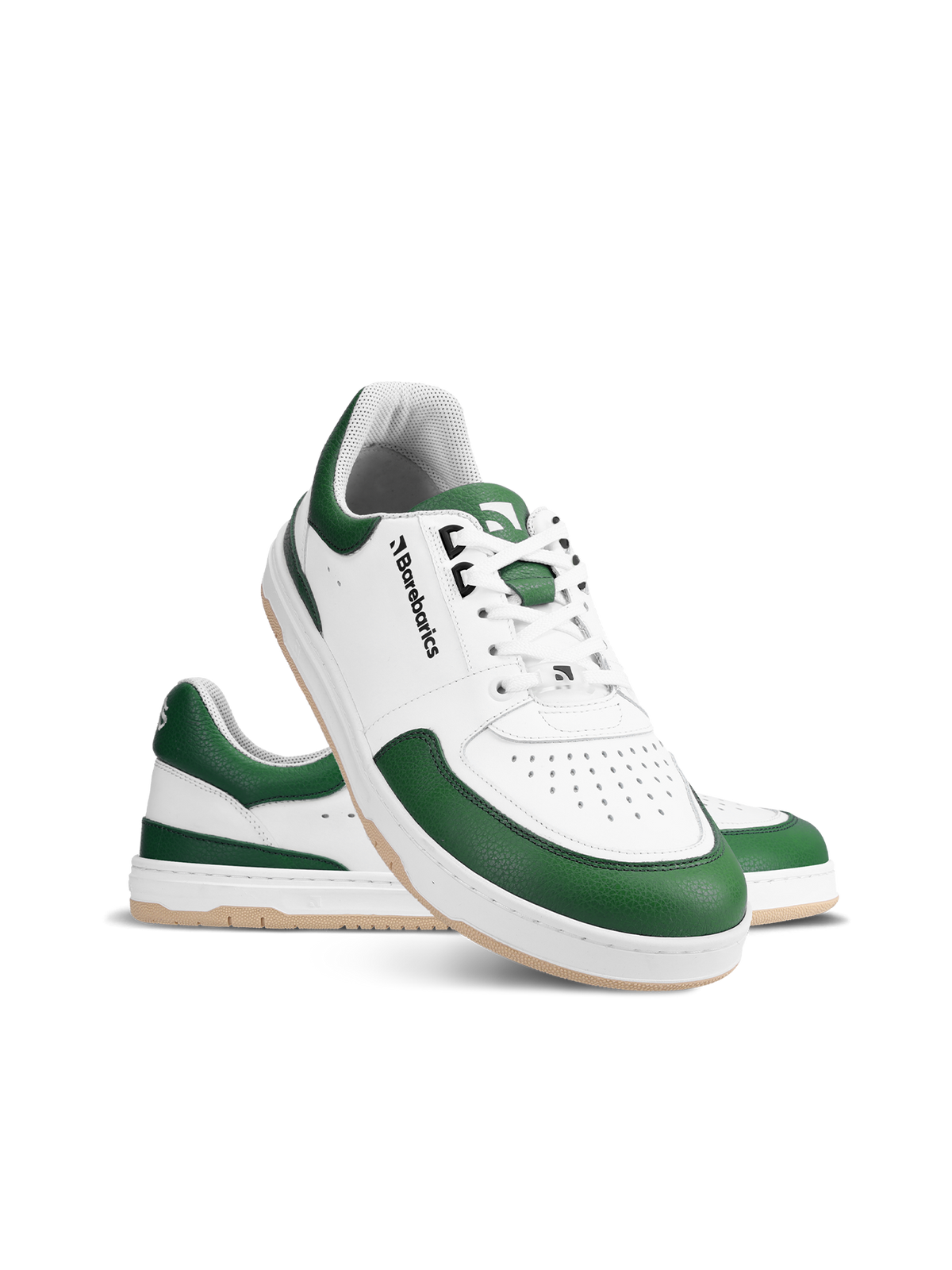 Barefoot Sneakers Barebarics Wave - White & Dark Green