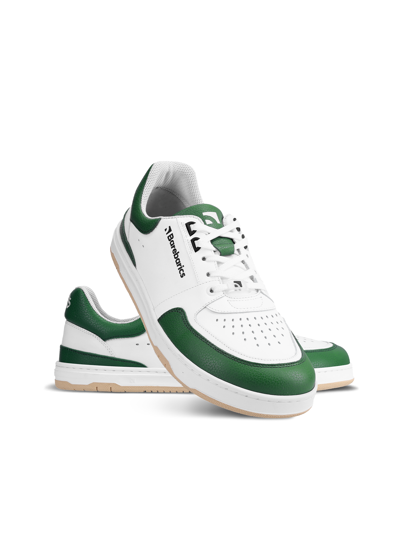 Barefoot Sneakers Barebarics Wave - White & Dark Green