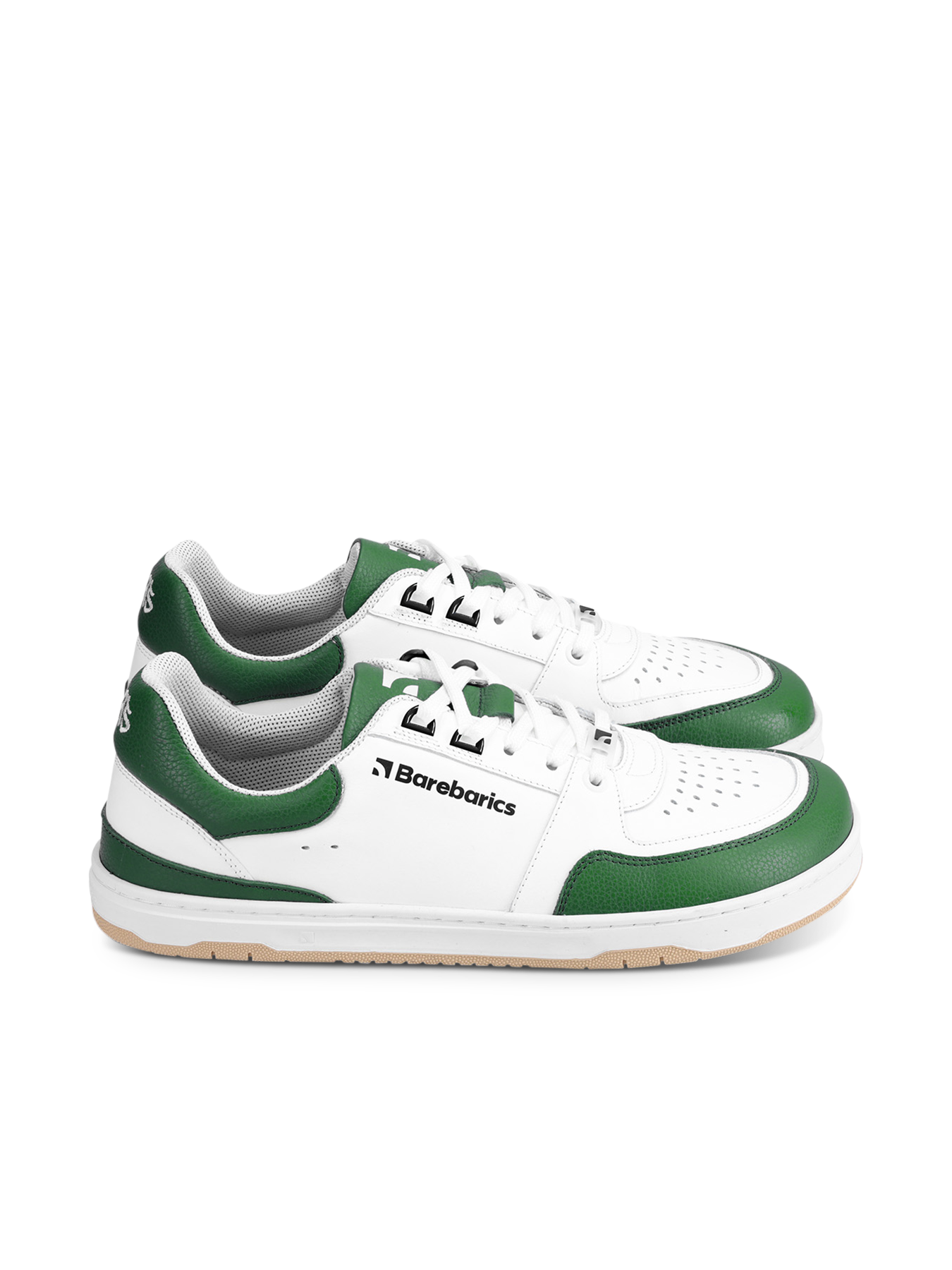 Barefoot Sneakers Barebarics Wave - White & Dark Green