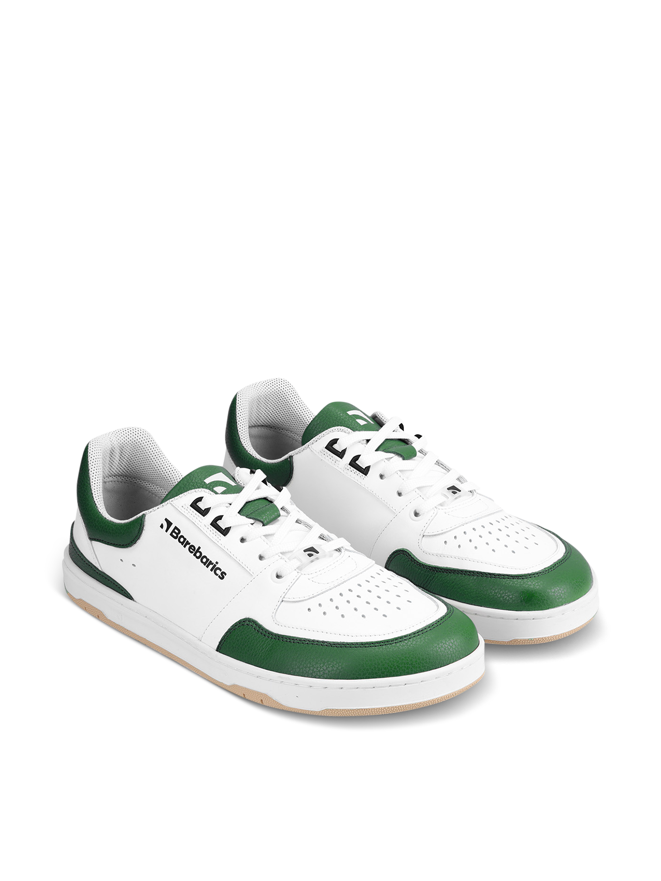 Barefoot Sneakers Barebarics Wave - White & Dark Green
