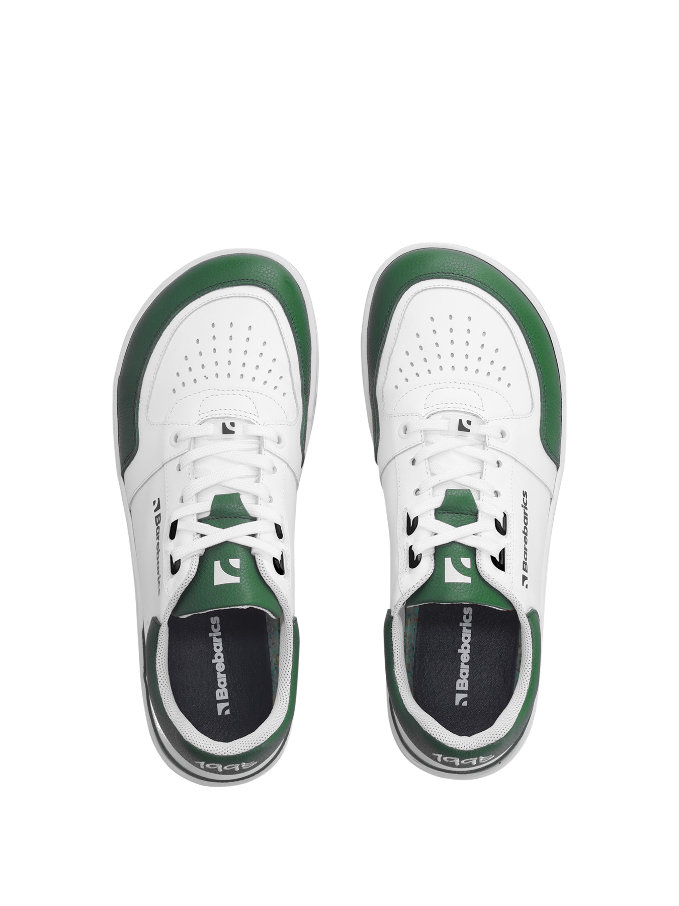 Barefoot Sneakers Barebarics Wave - White & Dark Green
