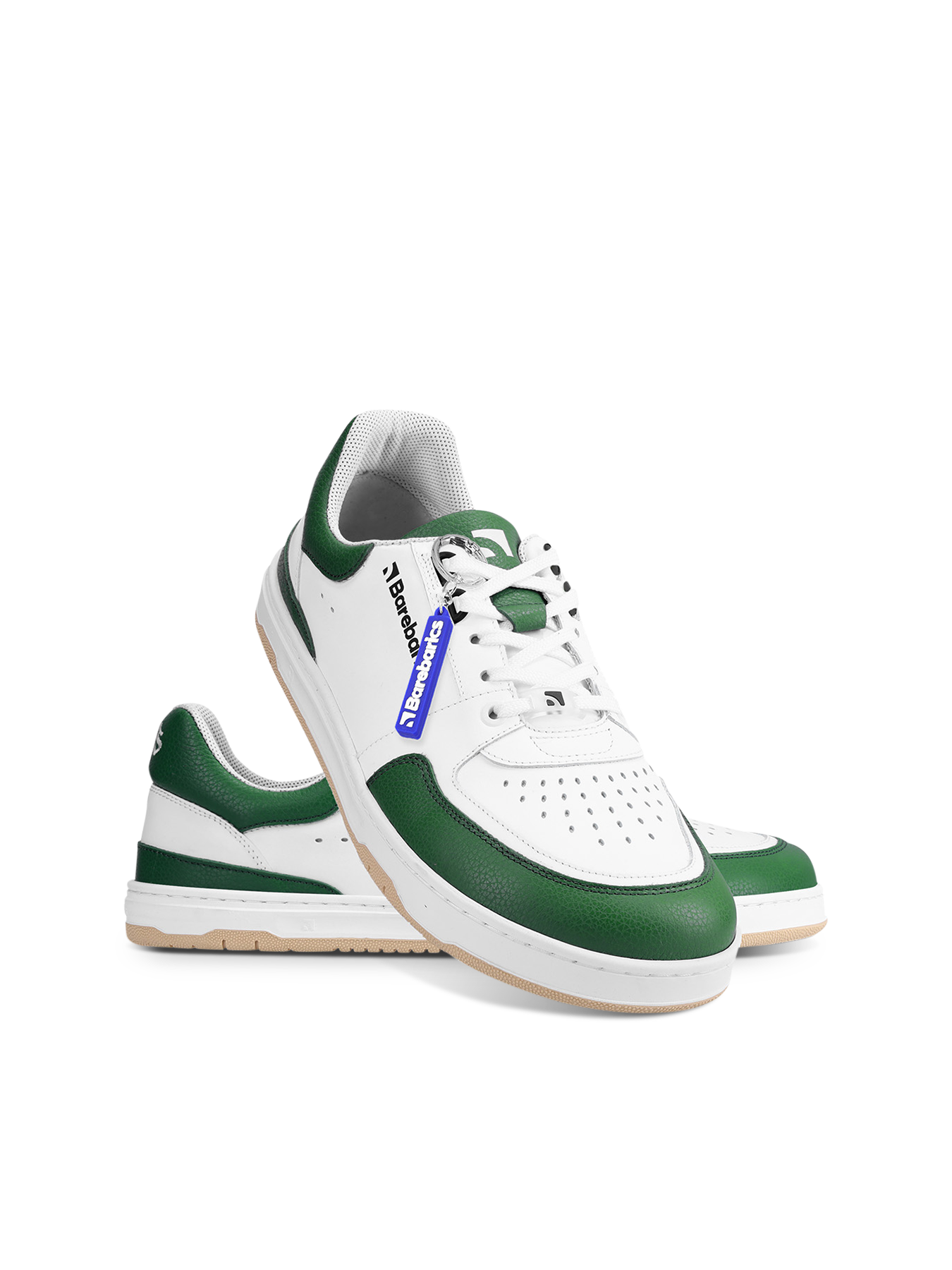 Barefoot Sneakers Barebarics Wave - White & Dark Green
