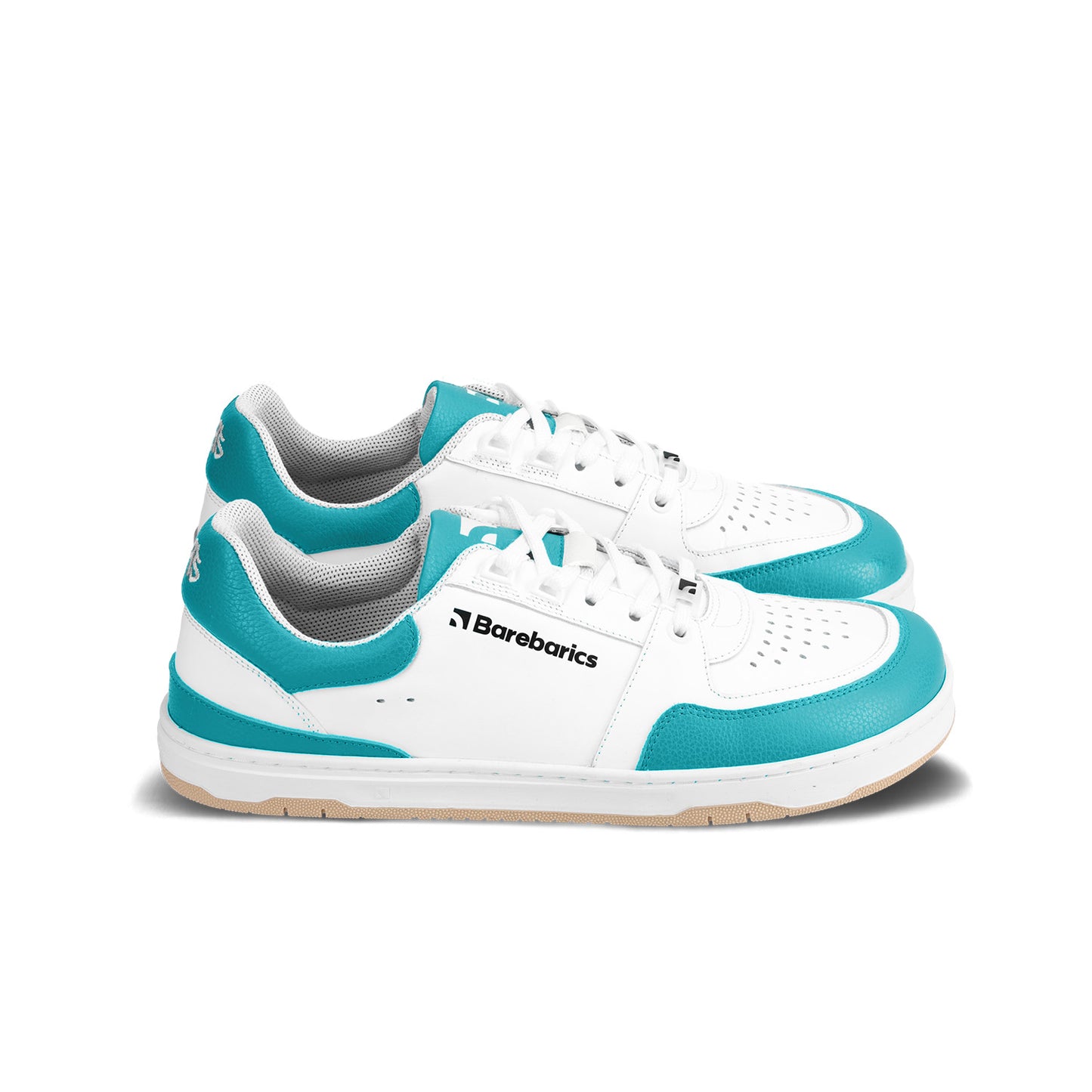 Barfuß-Sneaker Barebarics Wave - Weiß &amp; Dunkeltürkis