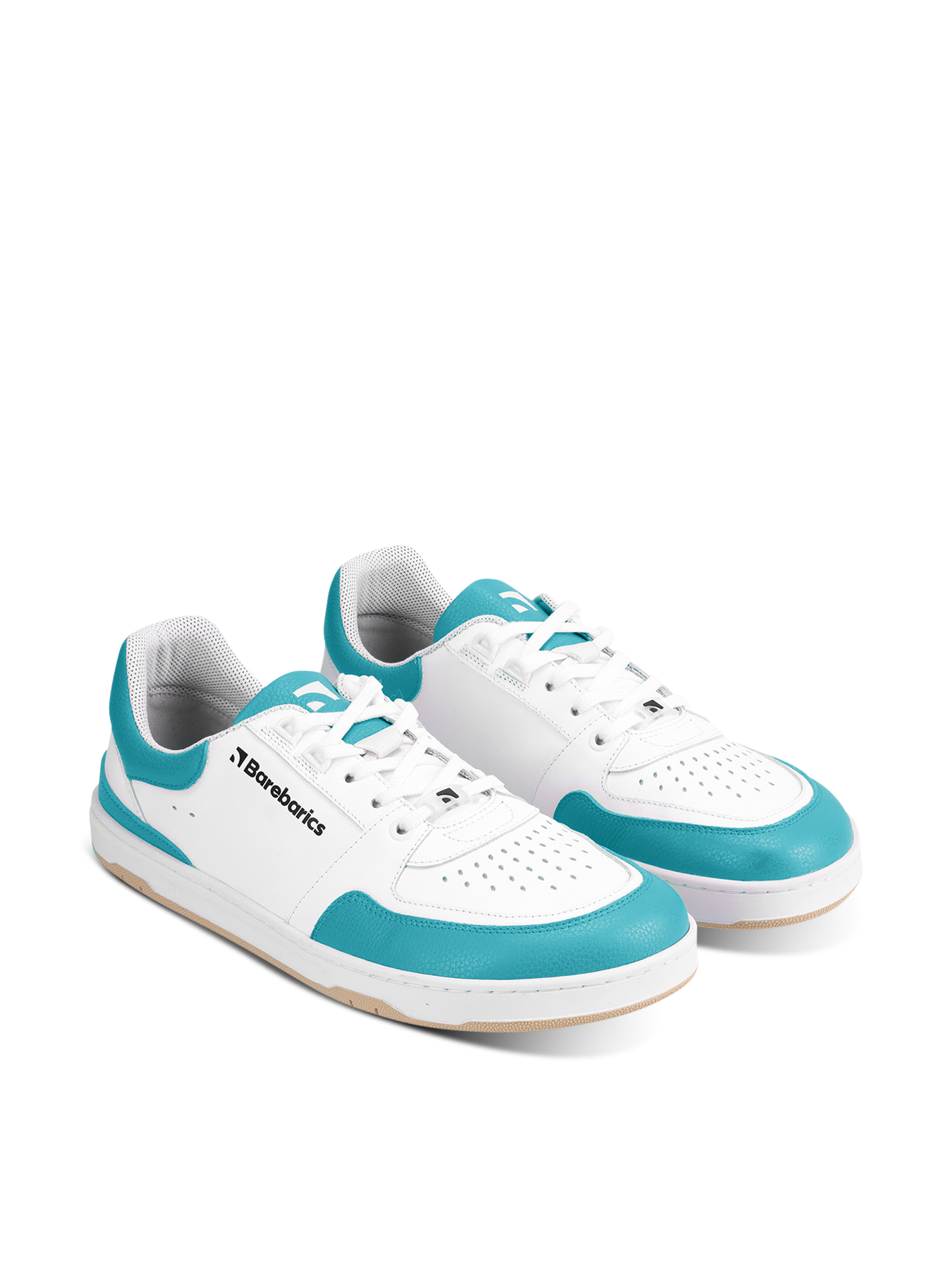 Barefoot Sneakers Barebarics Wave - White & Dark Turquoise