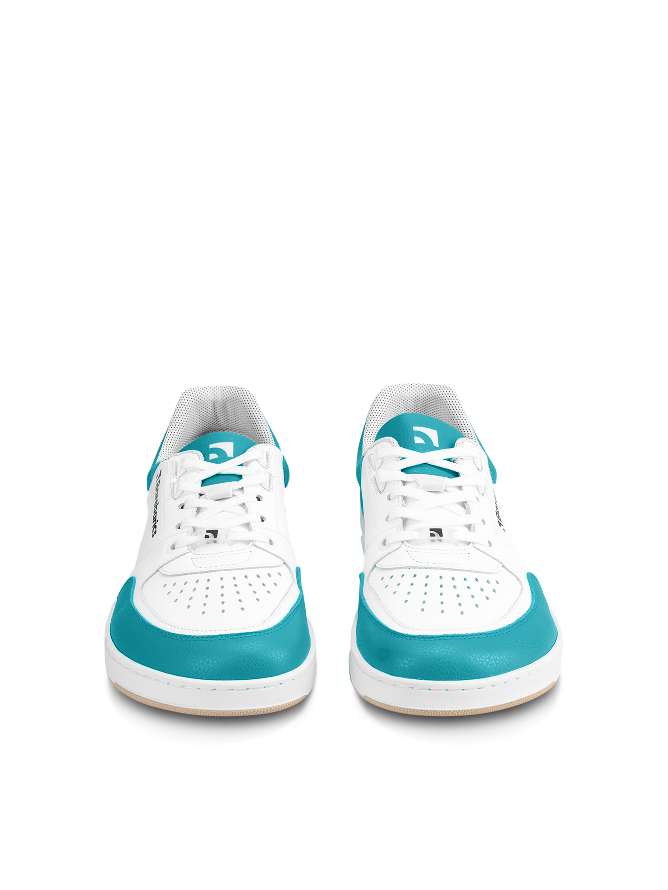 Barefoot Sneakers Barebarics Wave - White & Dark Turquoise