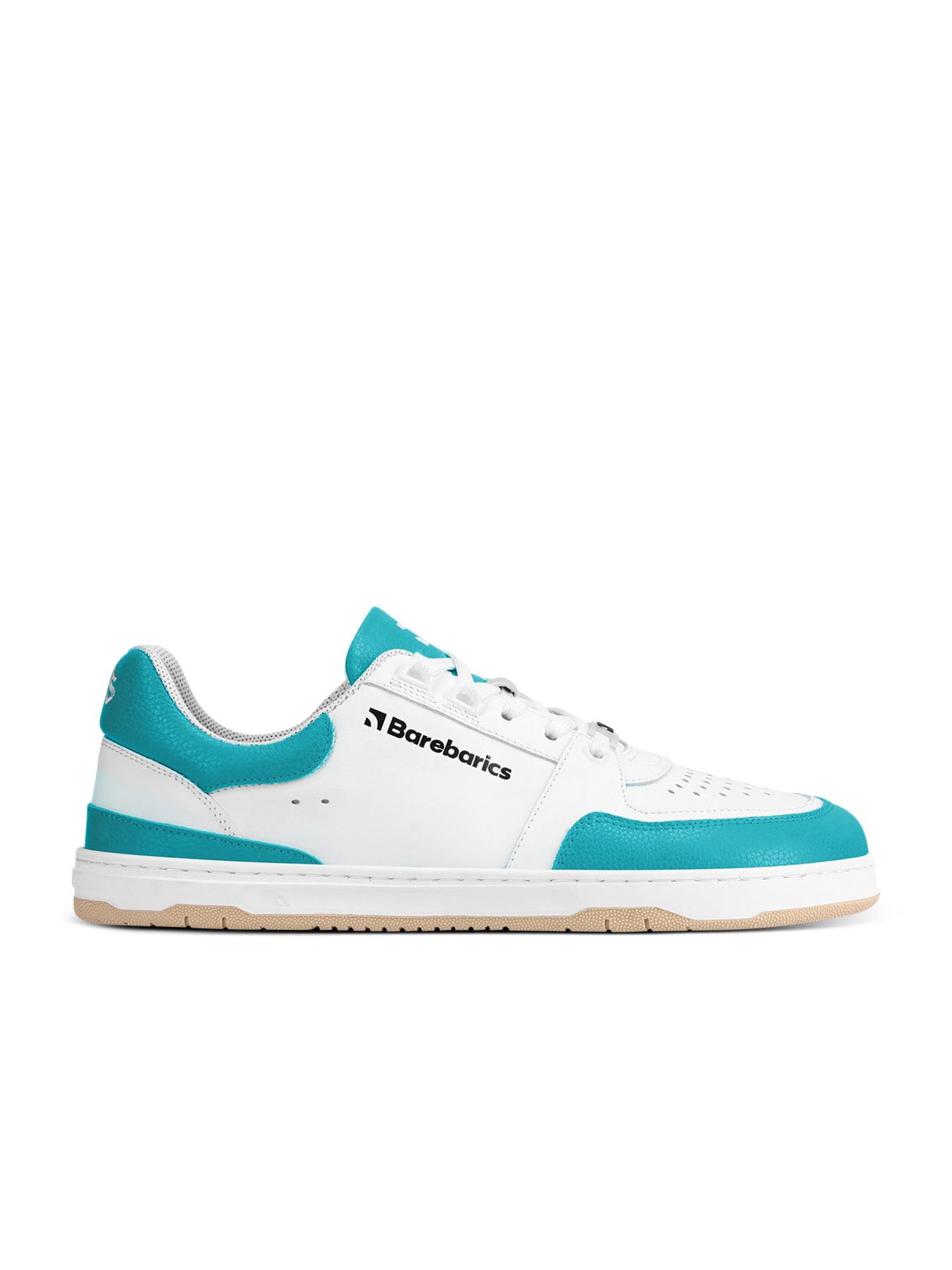Barefoot Sneakers Barebarics Wave - White & Dark Turquoise