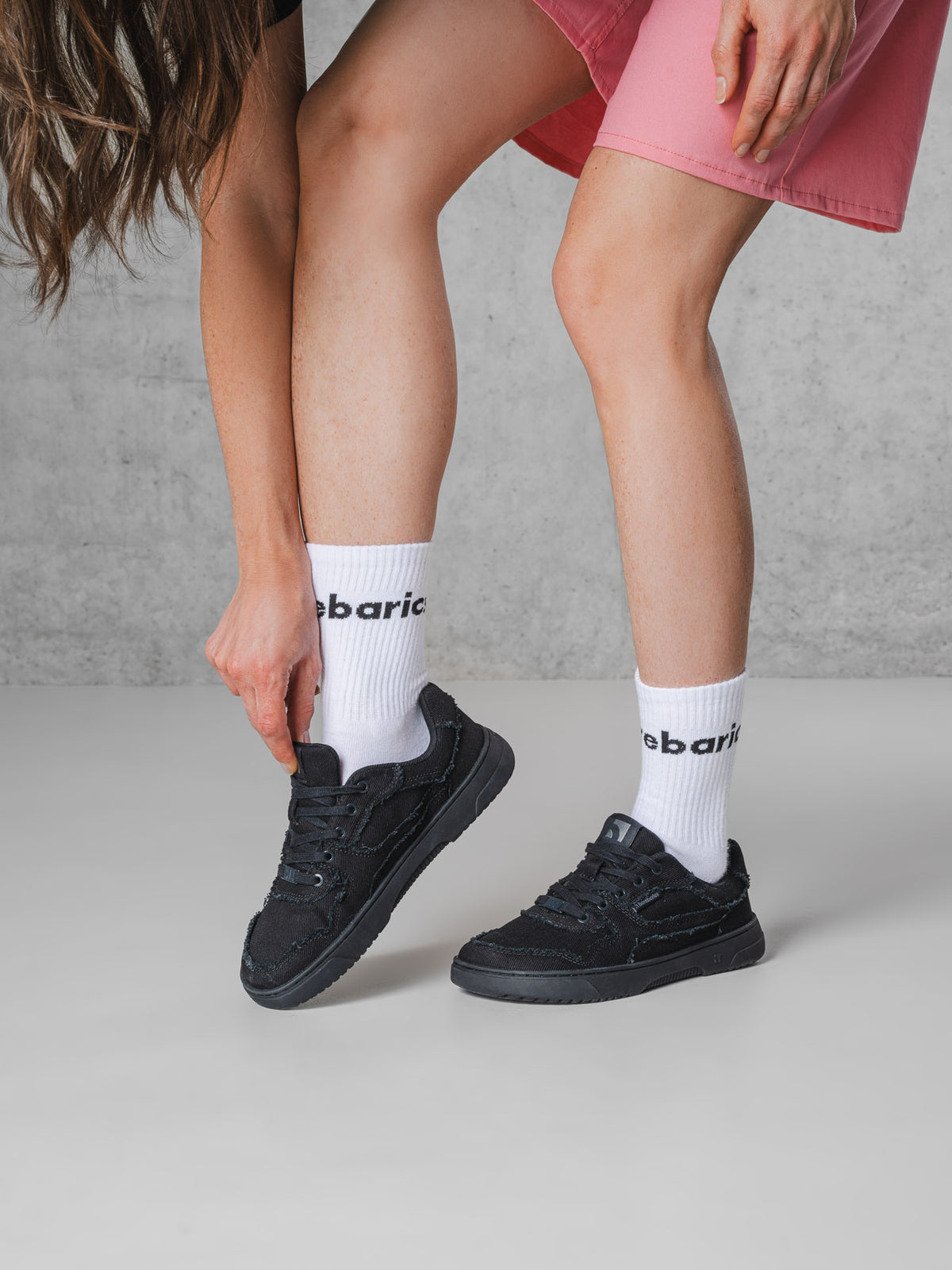 Barefoot Sneakers Barebarics Zing Denim - All Black