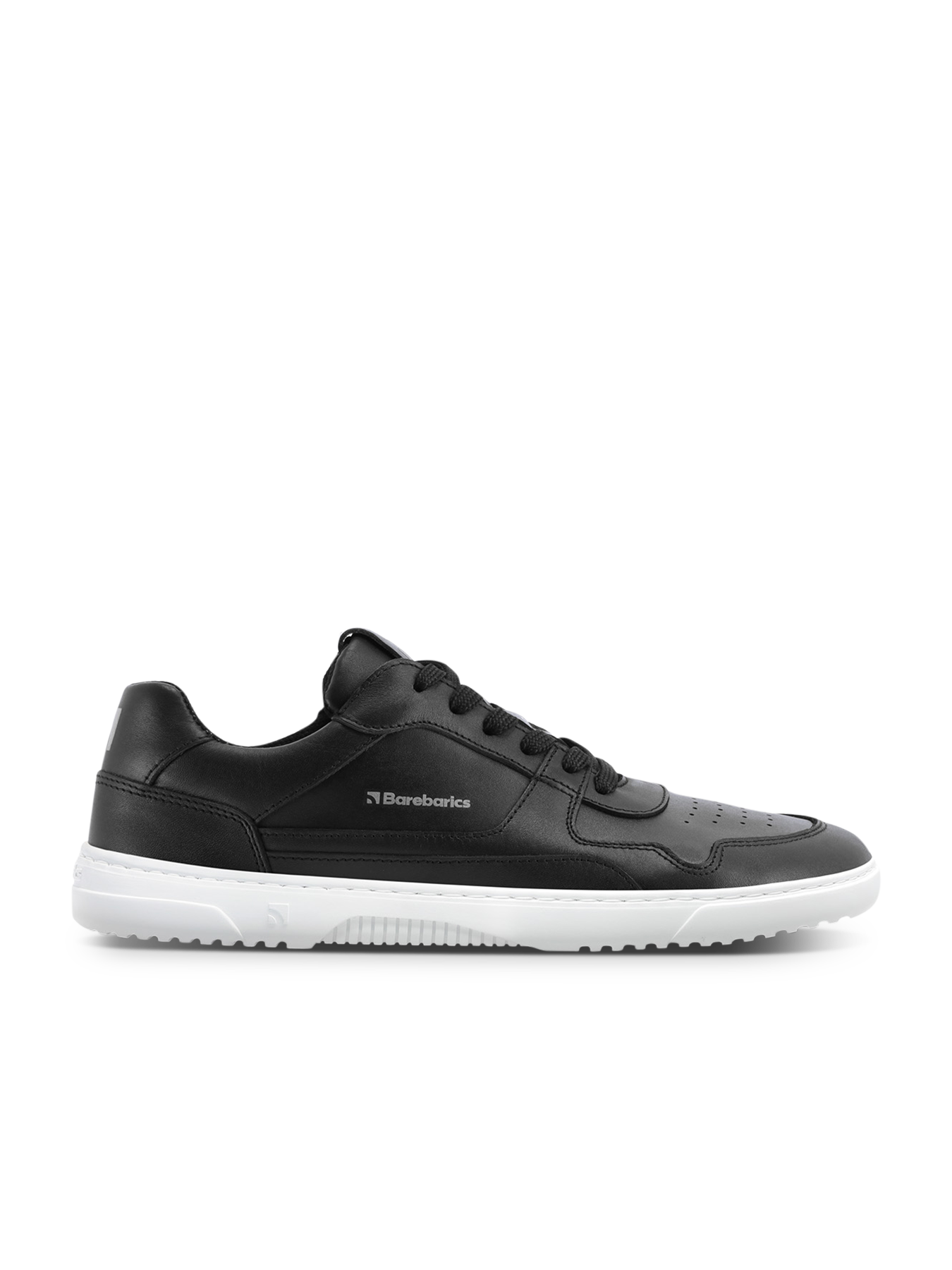 Barefoot Sneakers Barebarics Zing - Black & White - Leather