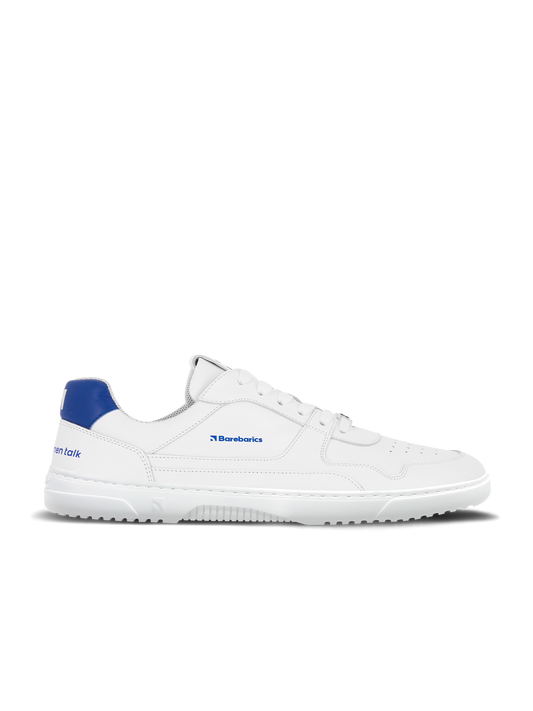 Barefoot Sneakers Barebarics Zing - Brave Men Talk - White & Blue
