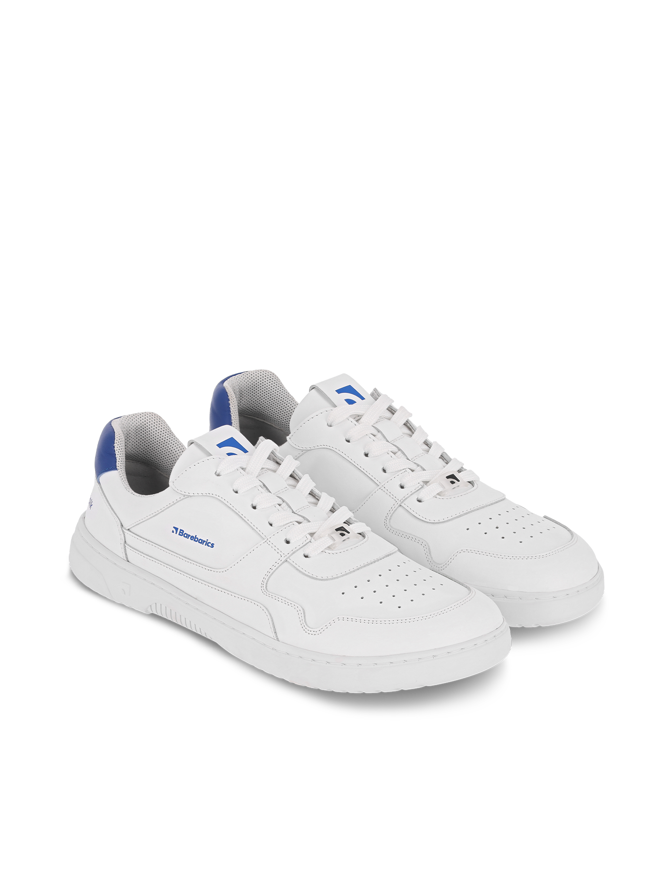 Barefoot Sneakers Barebarics Zing - Brave Men Talk - White & Blue