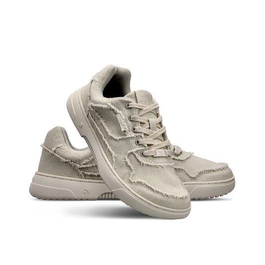 Barefoot Sneakers Barebarics Zing Denim - Cream White