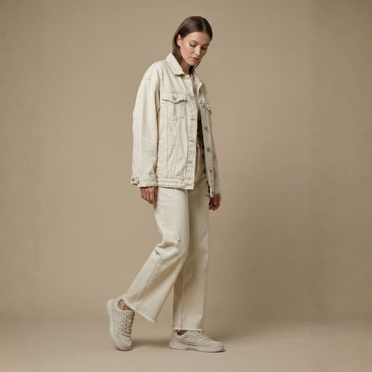 Barefoot Sneakers Barebarics Zing Denim - Cream White