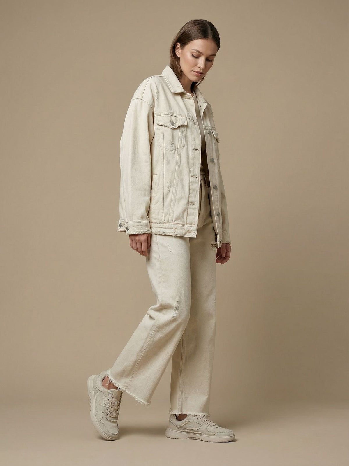Barefoot Sneakers Barebarics Zing Denim - Cream White