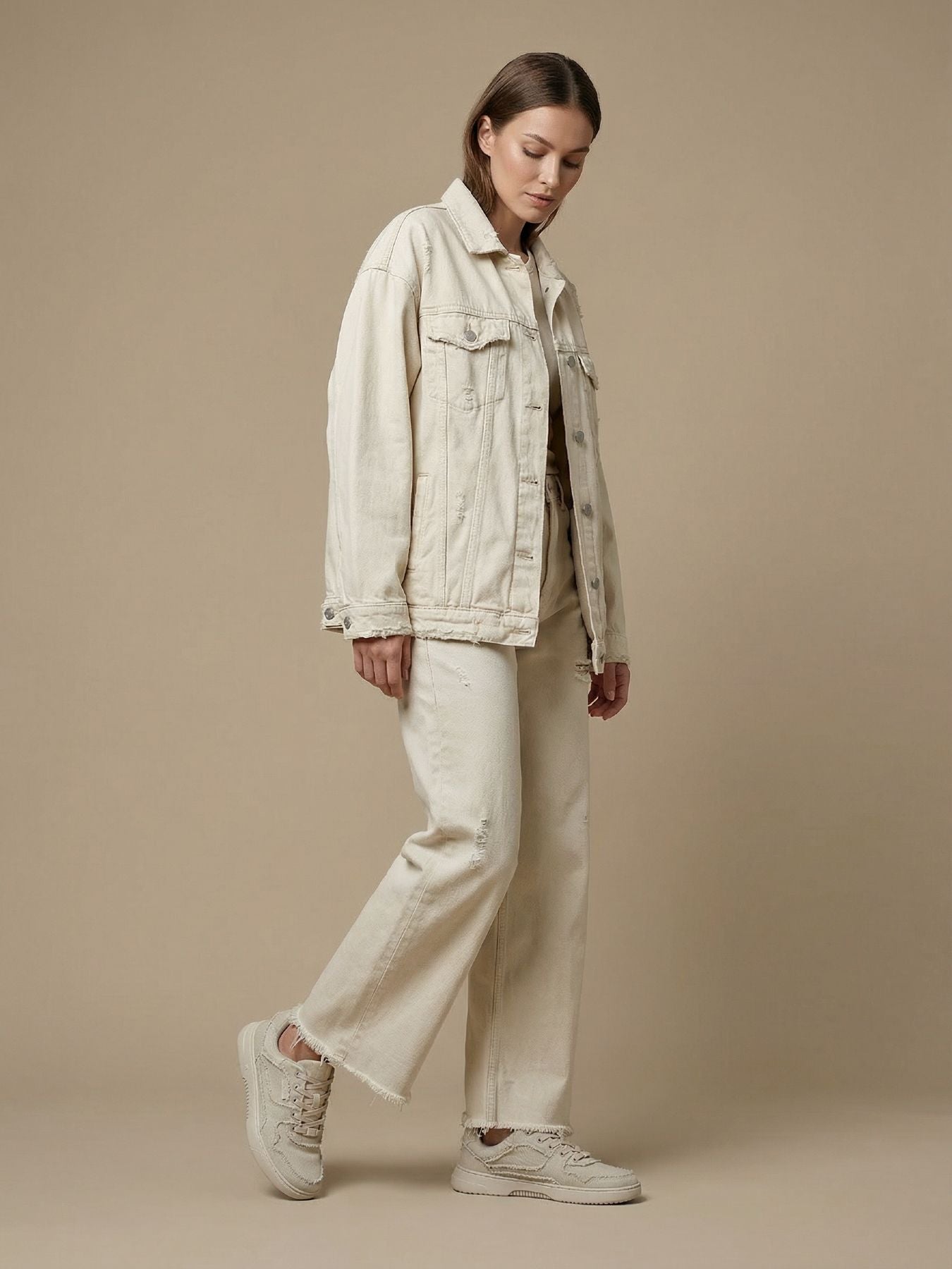Barefoot Sneakers Barebarics Zing Denim - Cream White
