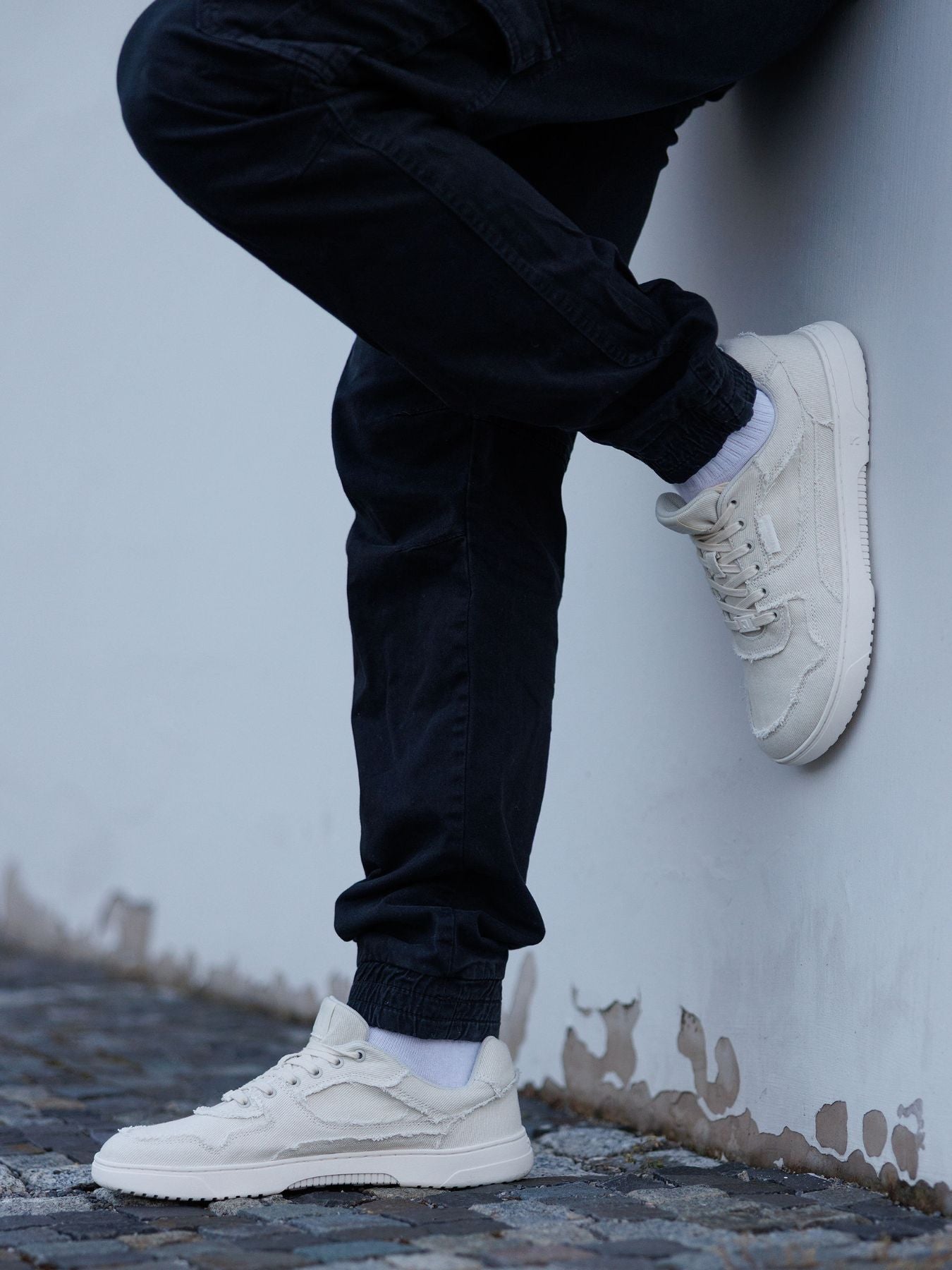 Barefoot Sneakers Barebarics Zing Denim - Cream White