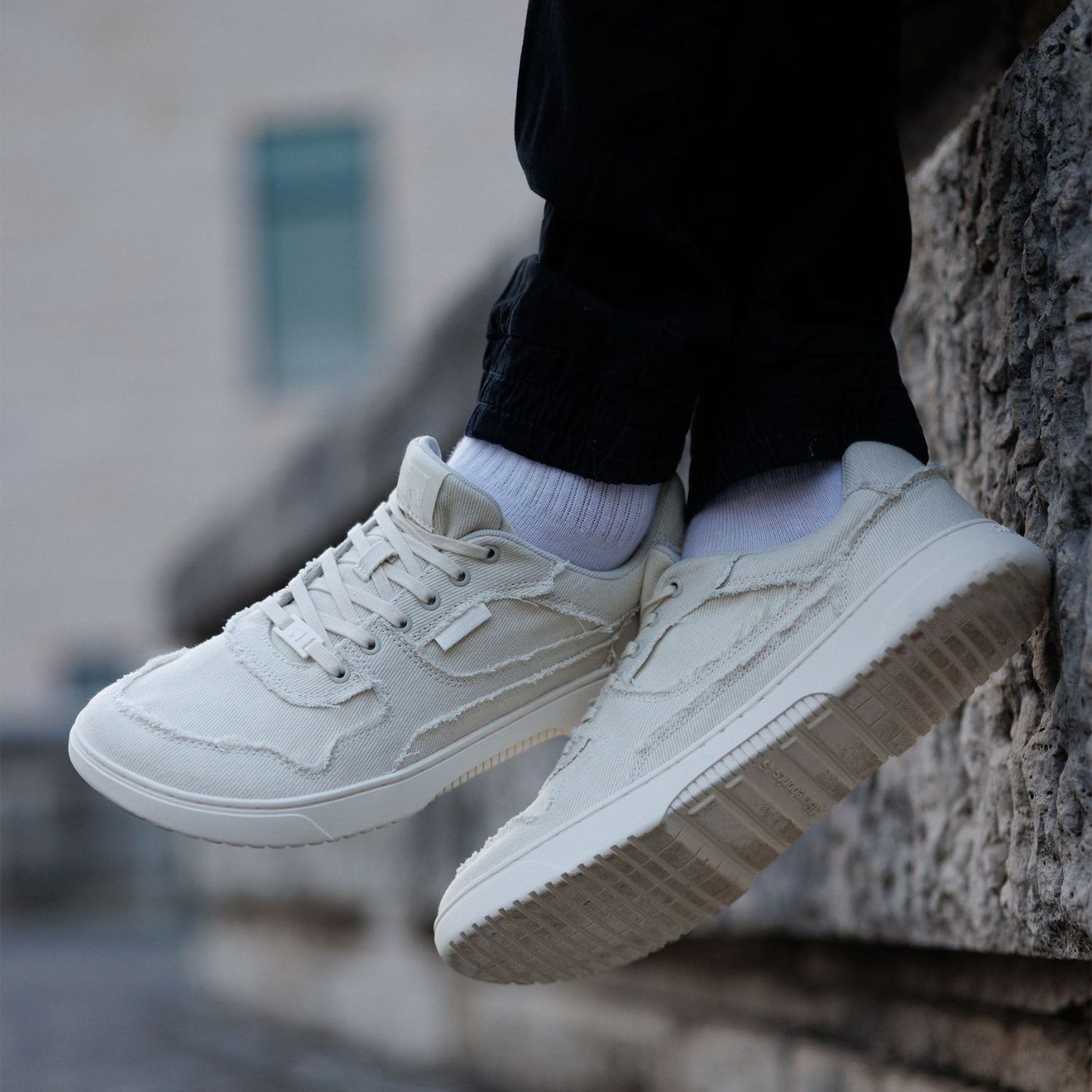 Barefoot Sneakers Barebarics Zing Denim - Cream White