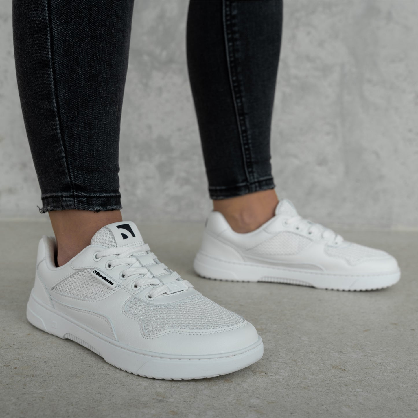 Baskets pieds nus Barebarics Zing - Fresh - Tout blanc