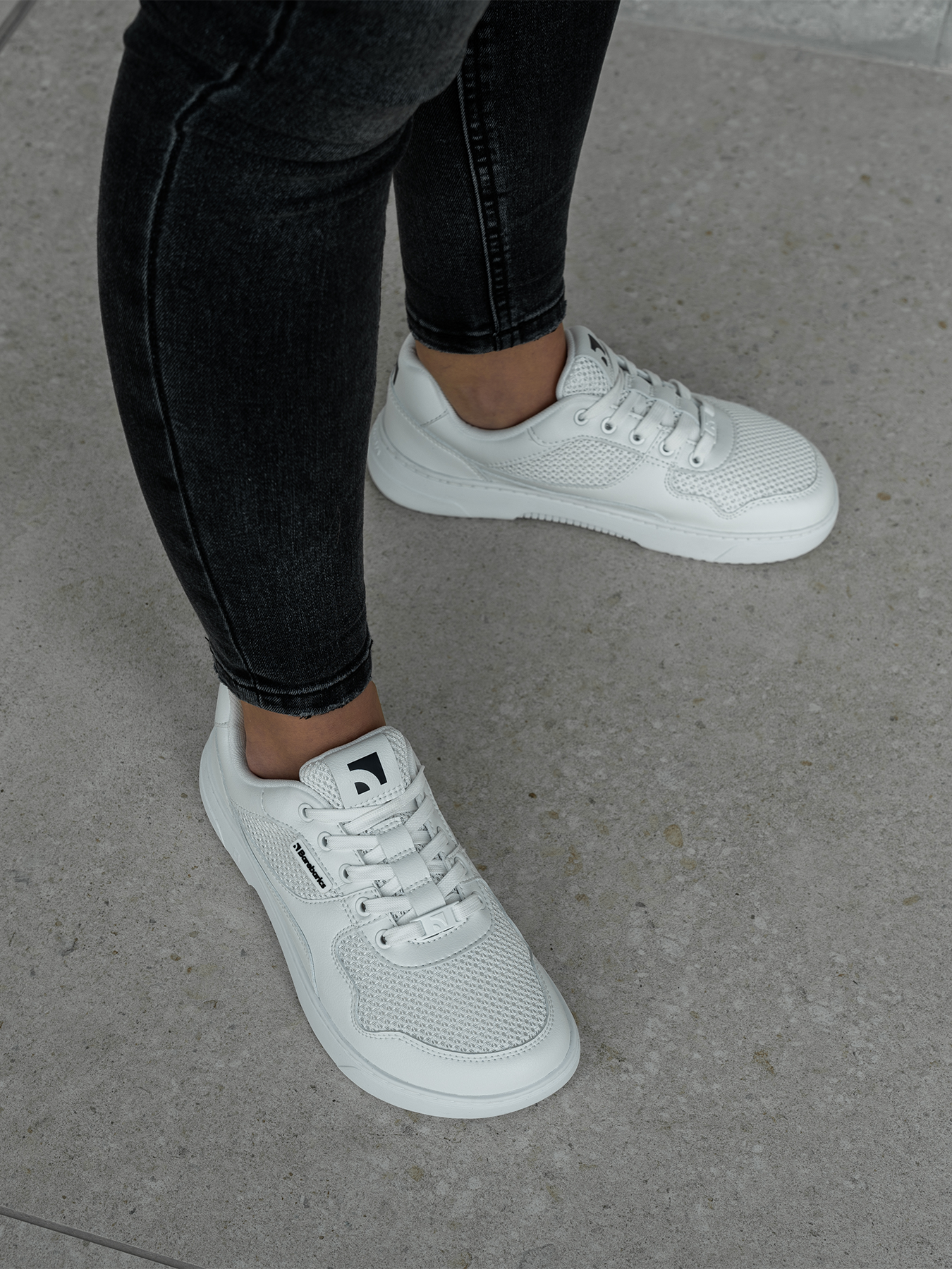 Baskets pieds nus Barebarics Zing - Fresh - Tout blanc