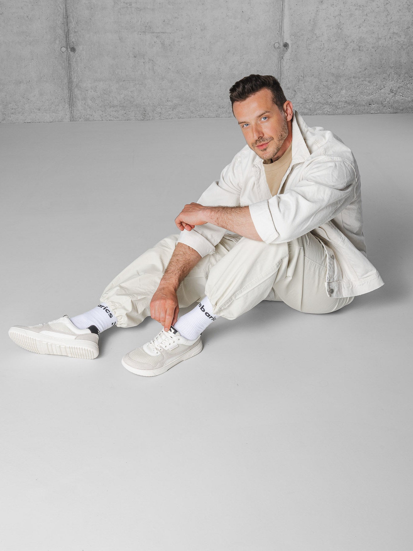 Barefoot Sneakers Barebarics Zing - Fresh - White & Beige