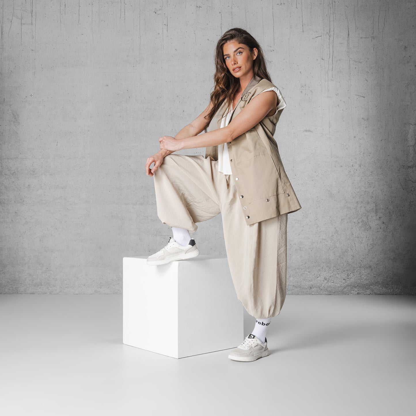 Barefoot Sneakers Barebarics Zing - Fresh - White & Beige