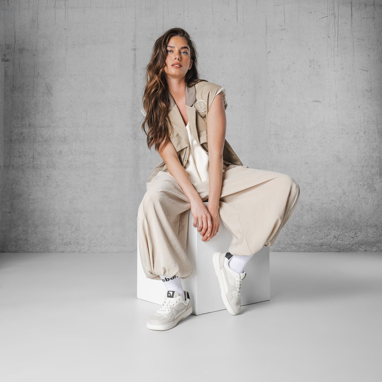 Barefoot Sneakers Barebarics Zing - Fresh - White & Beige