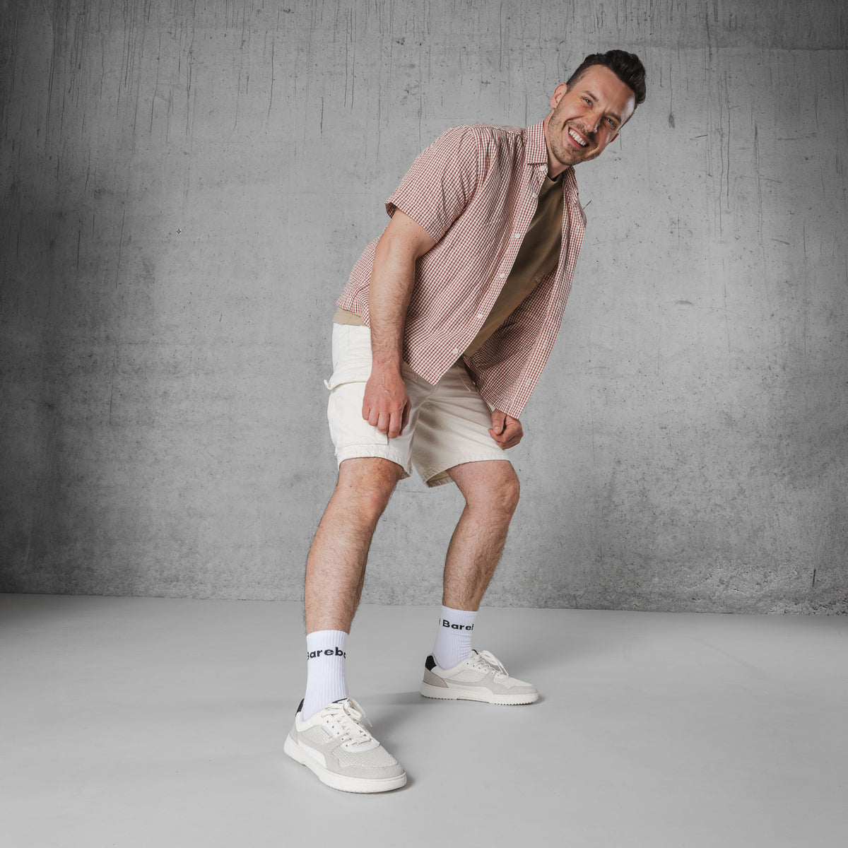 Barefoot Sneakers Barebarics Zing - Fresh - White & Beige