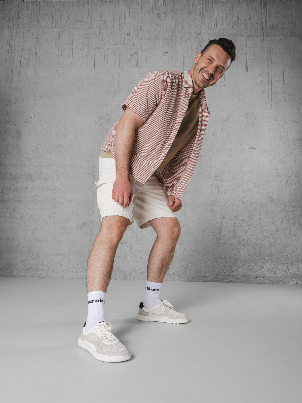 Barefoot Sneakers Barebarics Zing - Fresh - White & Beige