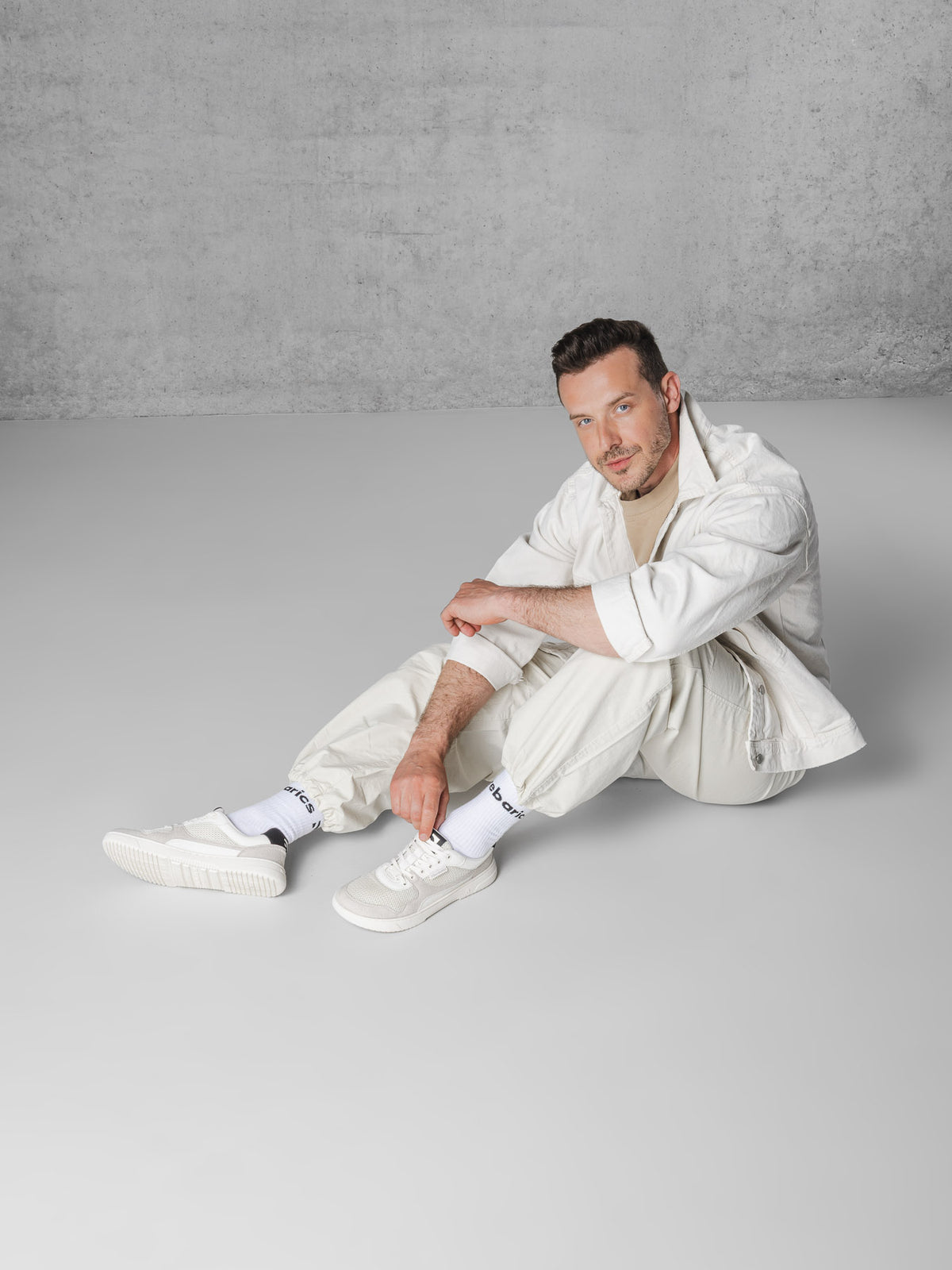 Barefoot Sneakers Barebarics Zing - Fresh - White & Beige