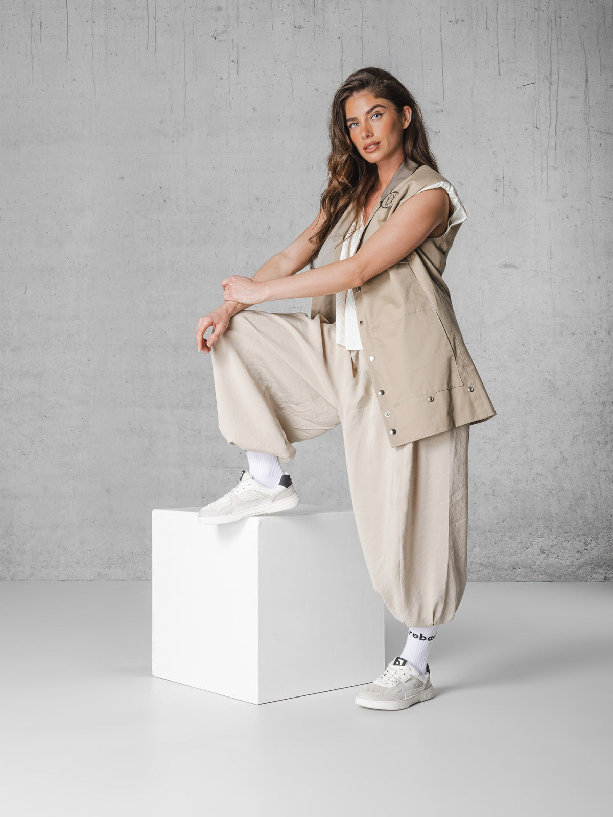 Barefoot Sneakers Barebarics Zing - Fresh - White & Beige