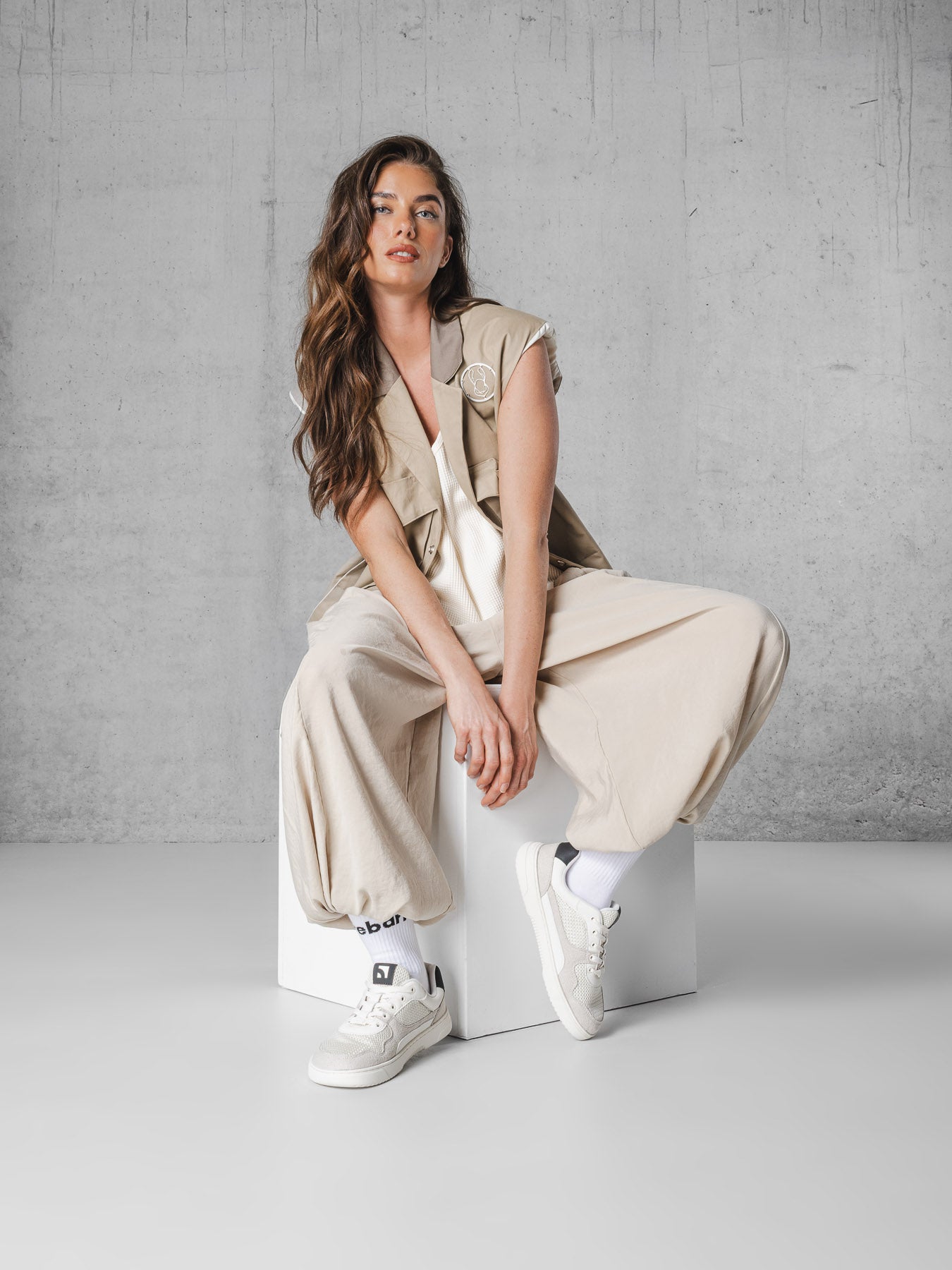 Barefoot Sneakers Barebarics Zing - Fresh - White & Beige