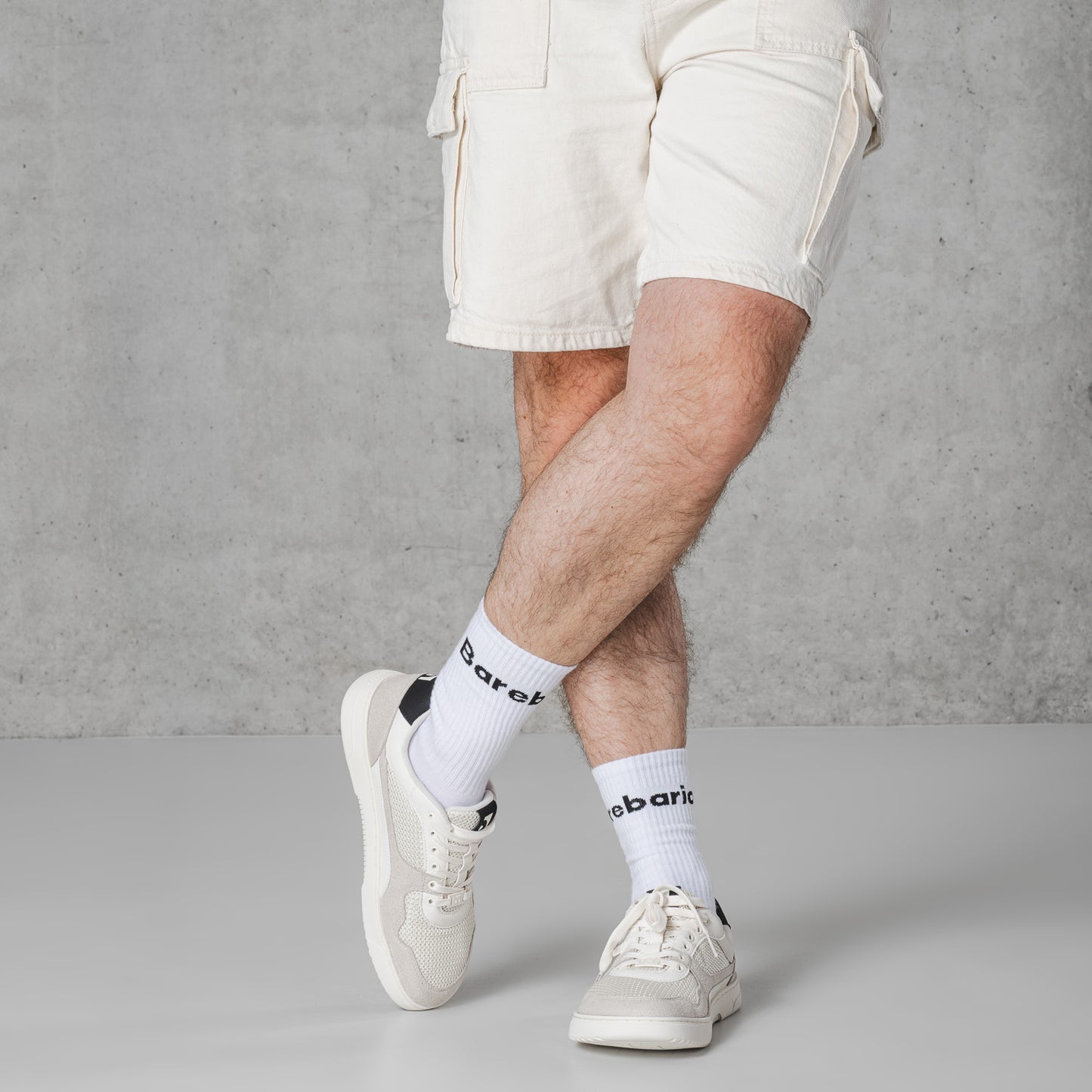 Barefoot Sneakers Barebarics Zing - Fresh - White & Beige