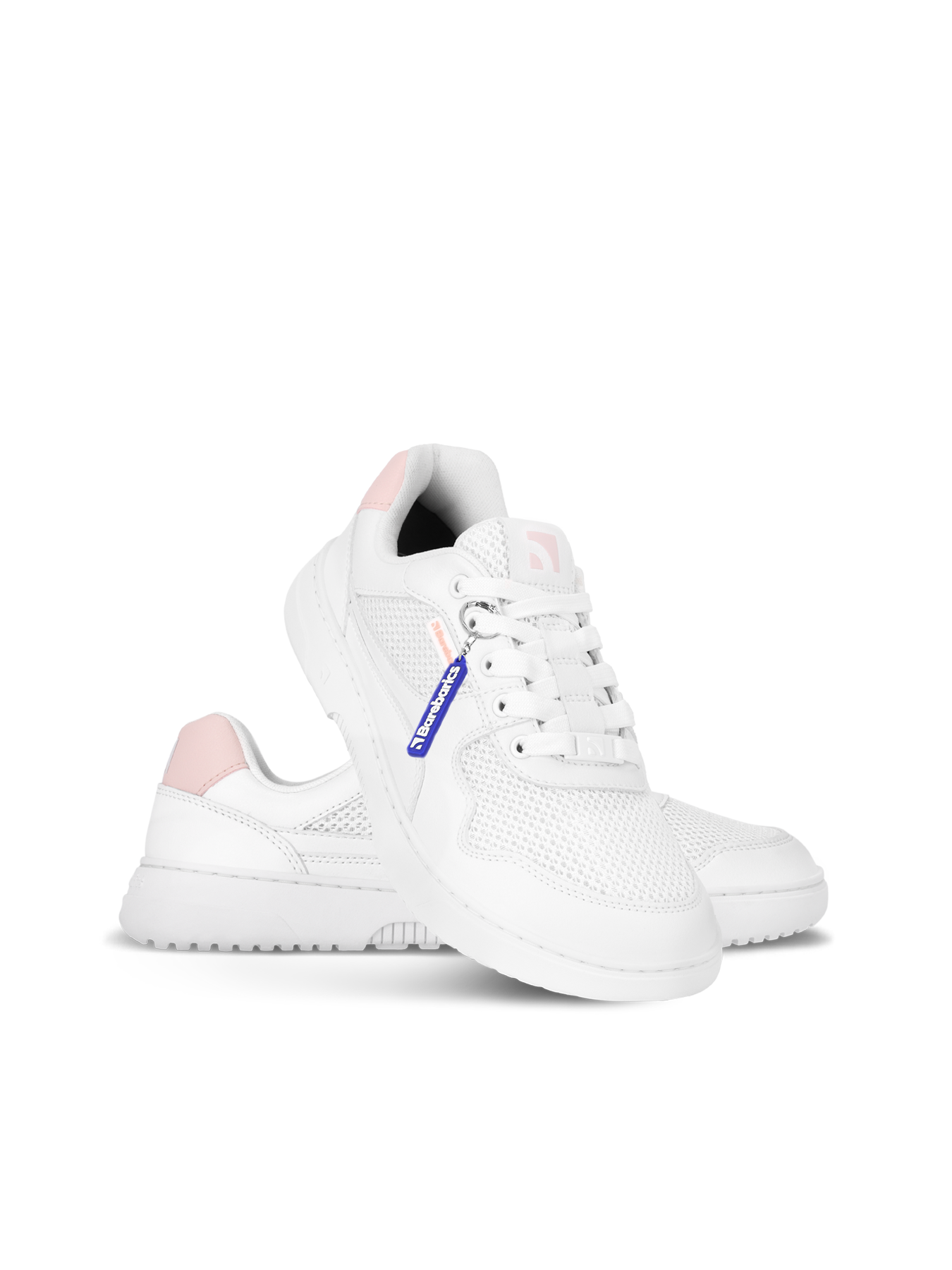 Barefoot Sneakers Barebarics Zing - Fresh - White & Coral Pink
