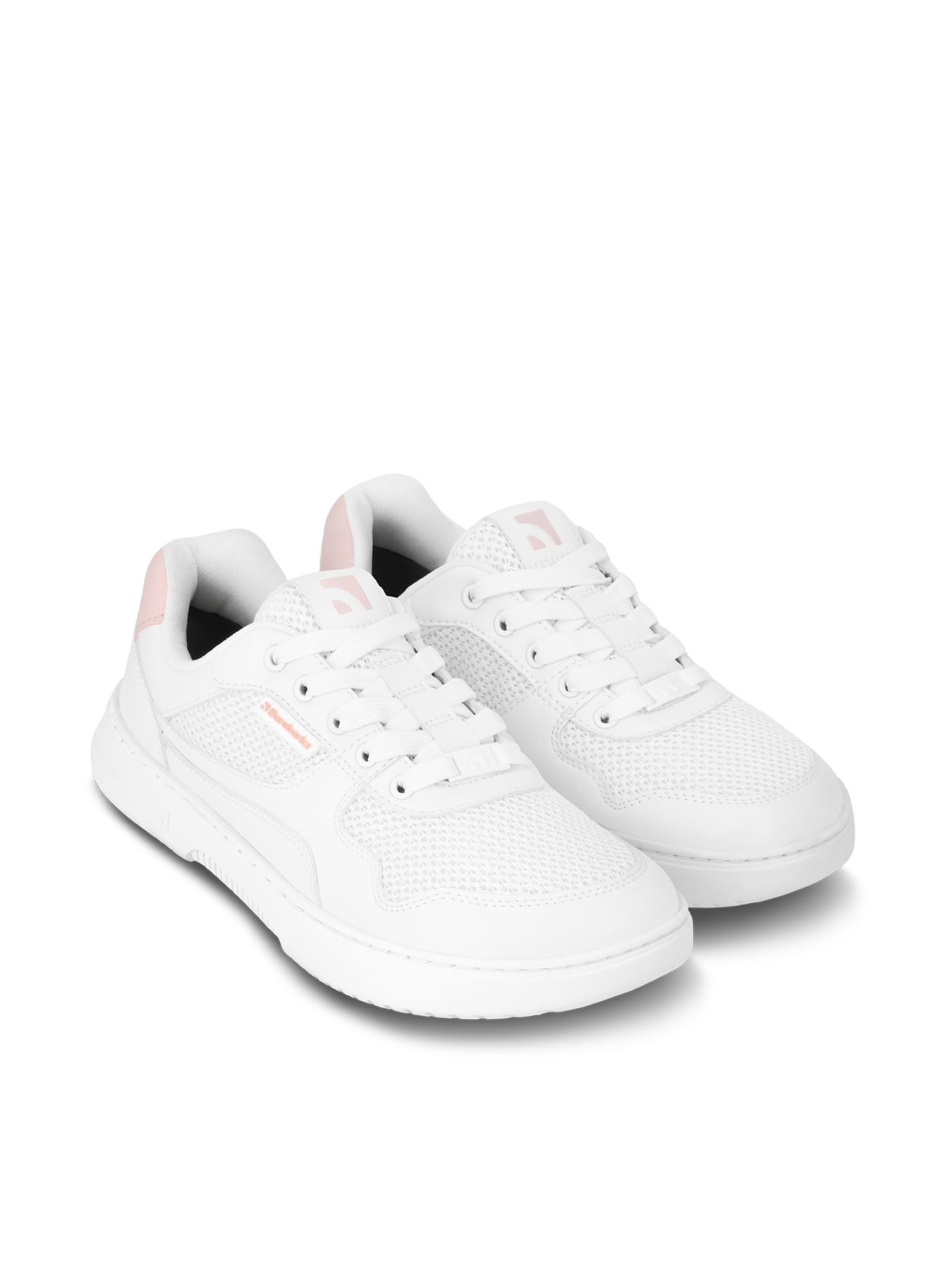 Barefoot Sneakers Barebarics Zing - Fresh - White & Coral Pink