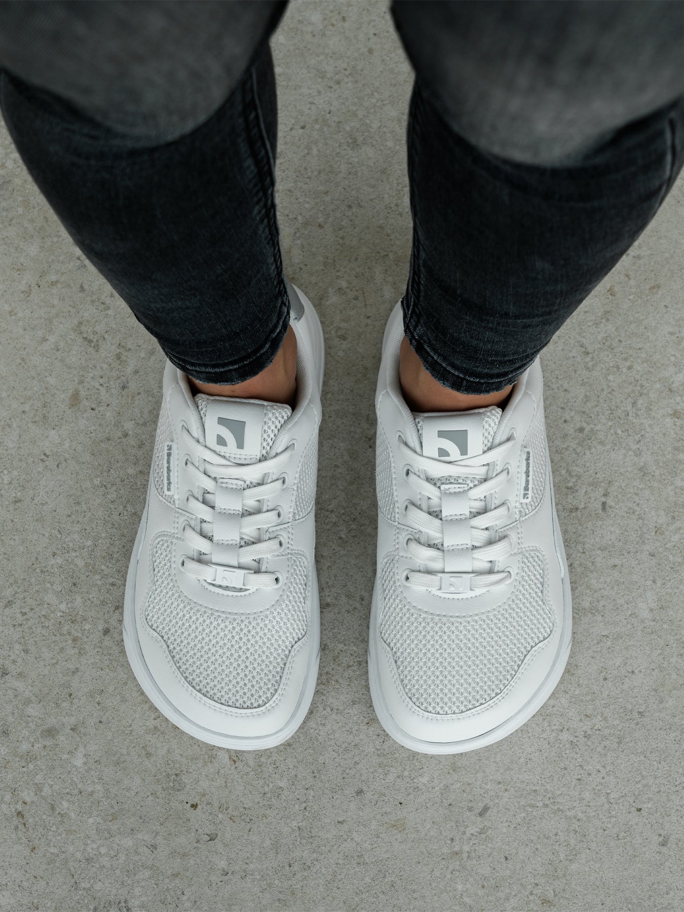 Barefoot Sneakers Barebarics Zing - Fresh - White & Silver